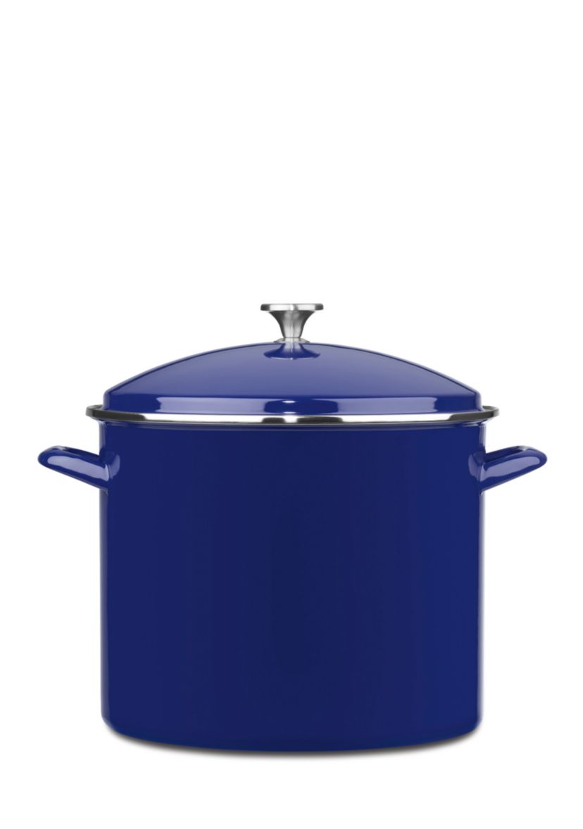 20-qt. Steel and Enamel Stock Pot