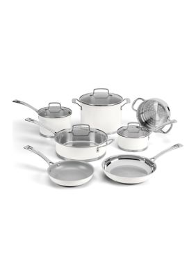 Cuisinart 10-Piece Mica Shine Stainless Cookware Set