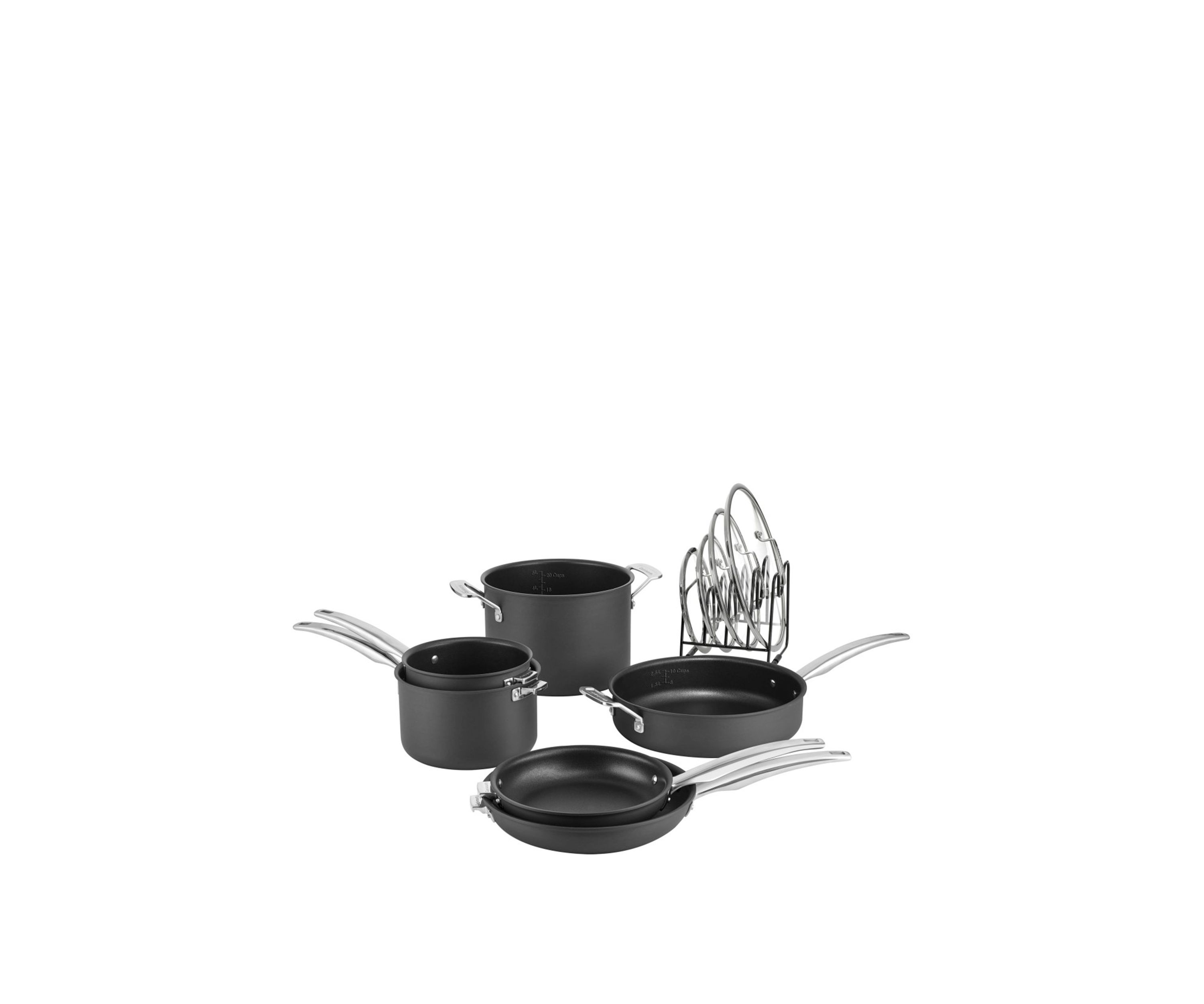 Smartnest Hard Anodized 11 Piece Cookware Set