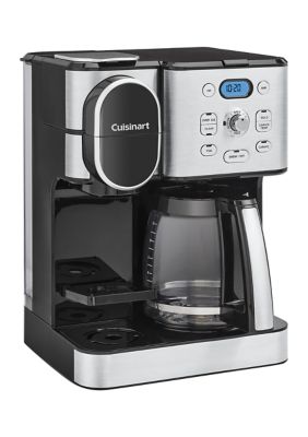 Cuisinart SS-16 Coffee Center 2-in-1 Coffeemaker and Single Serve Combo  Brewer, Navy Blue