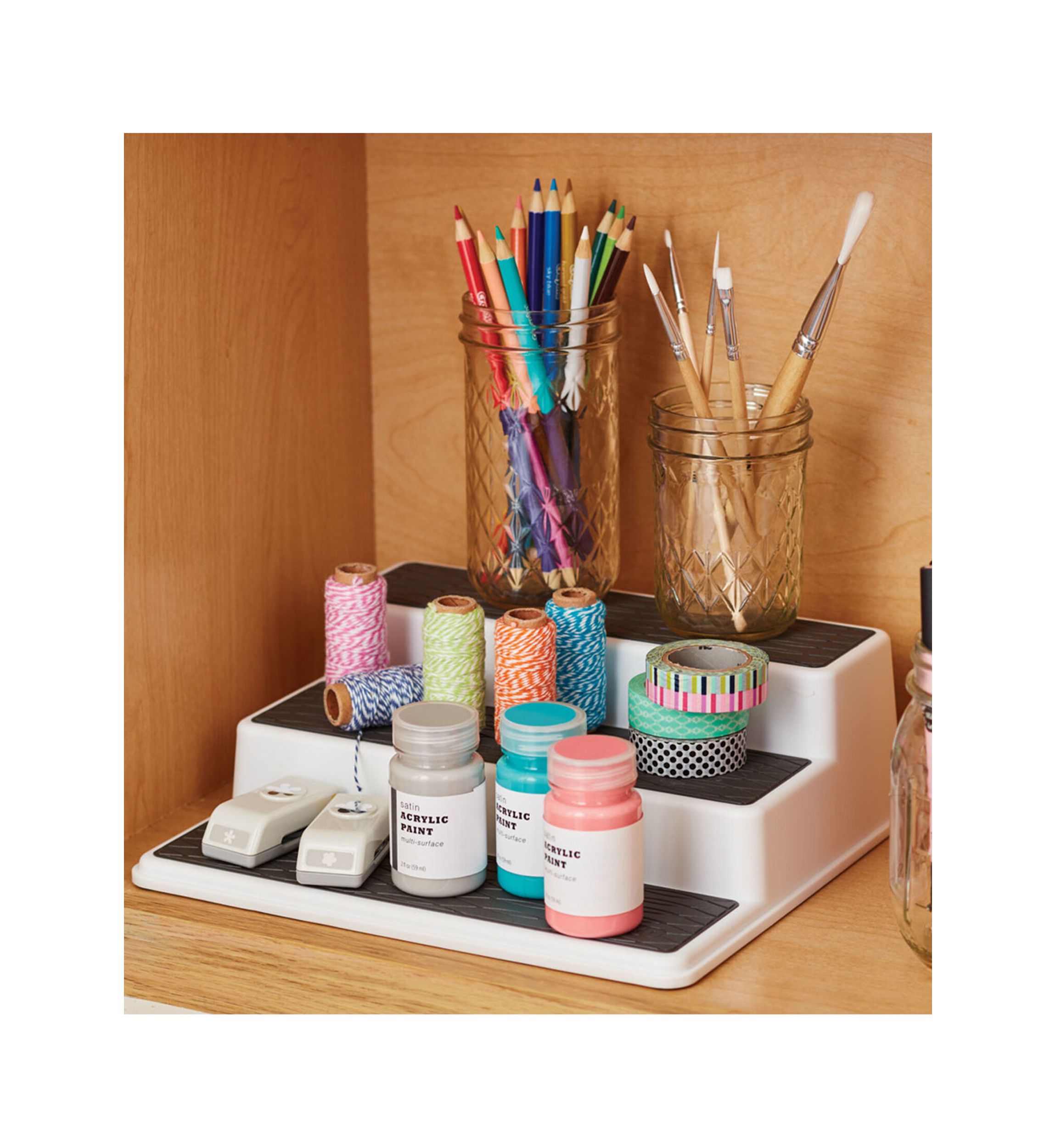 10-Inch Non Skid 3-Tier Cabinet Organizer