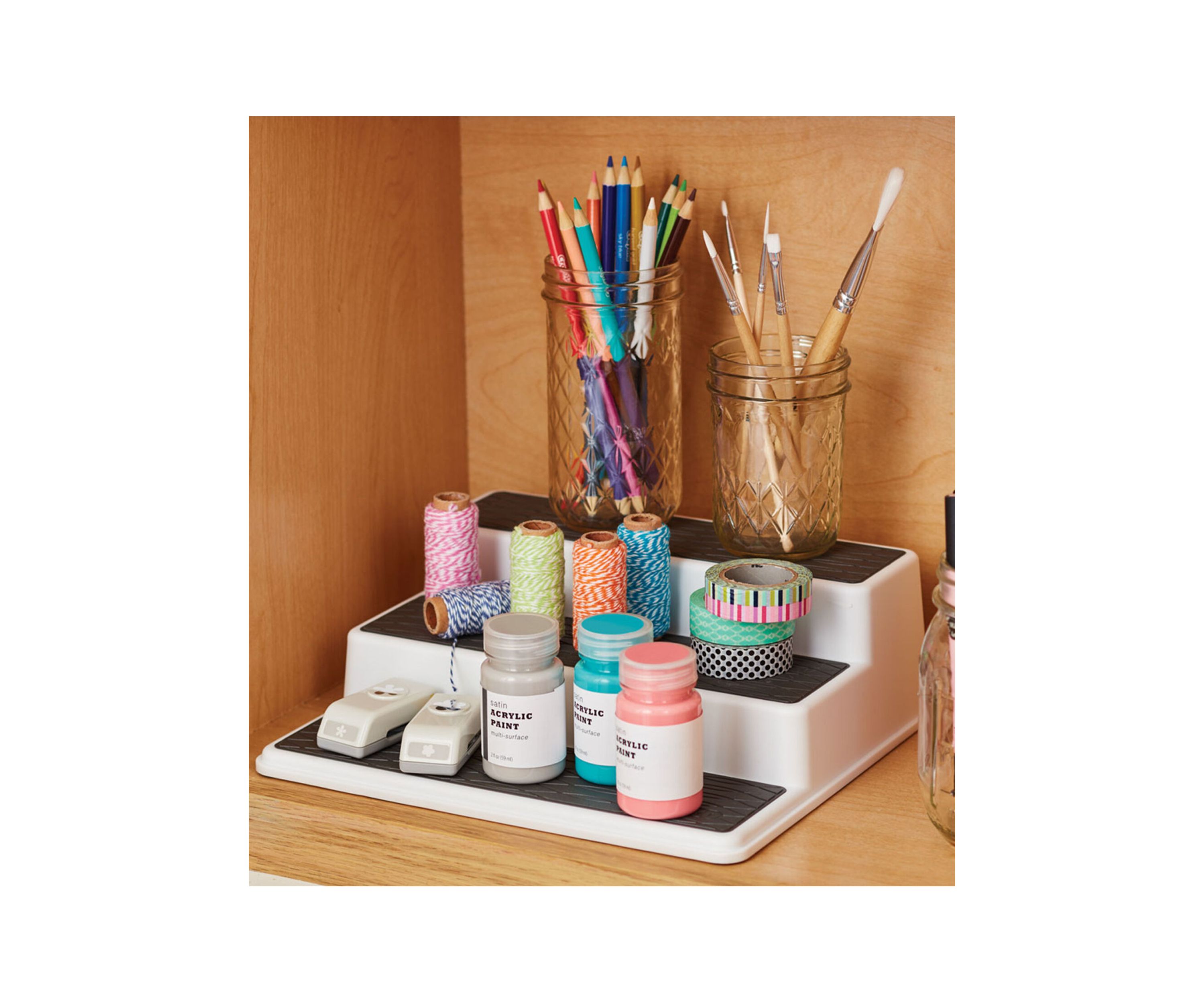 10-Inch Non Skid 3-Tier Cabinet Organizer