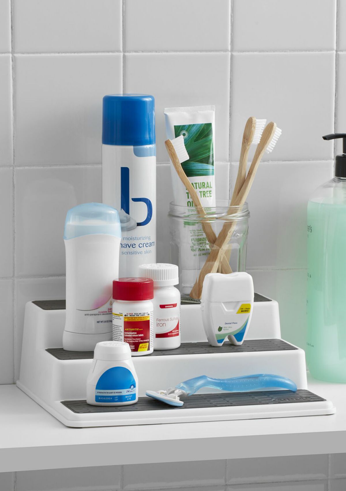 10-Inch Non Skid 3-Tier Cabinet Organizer