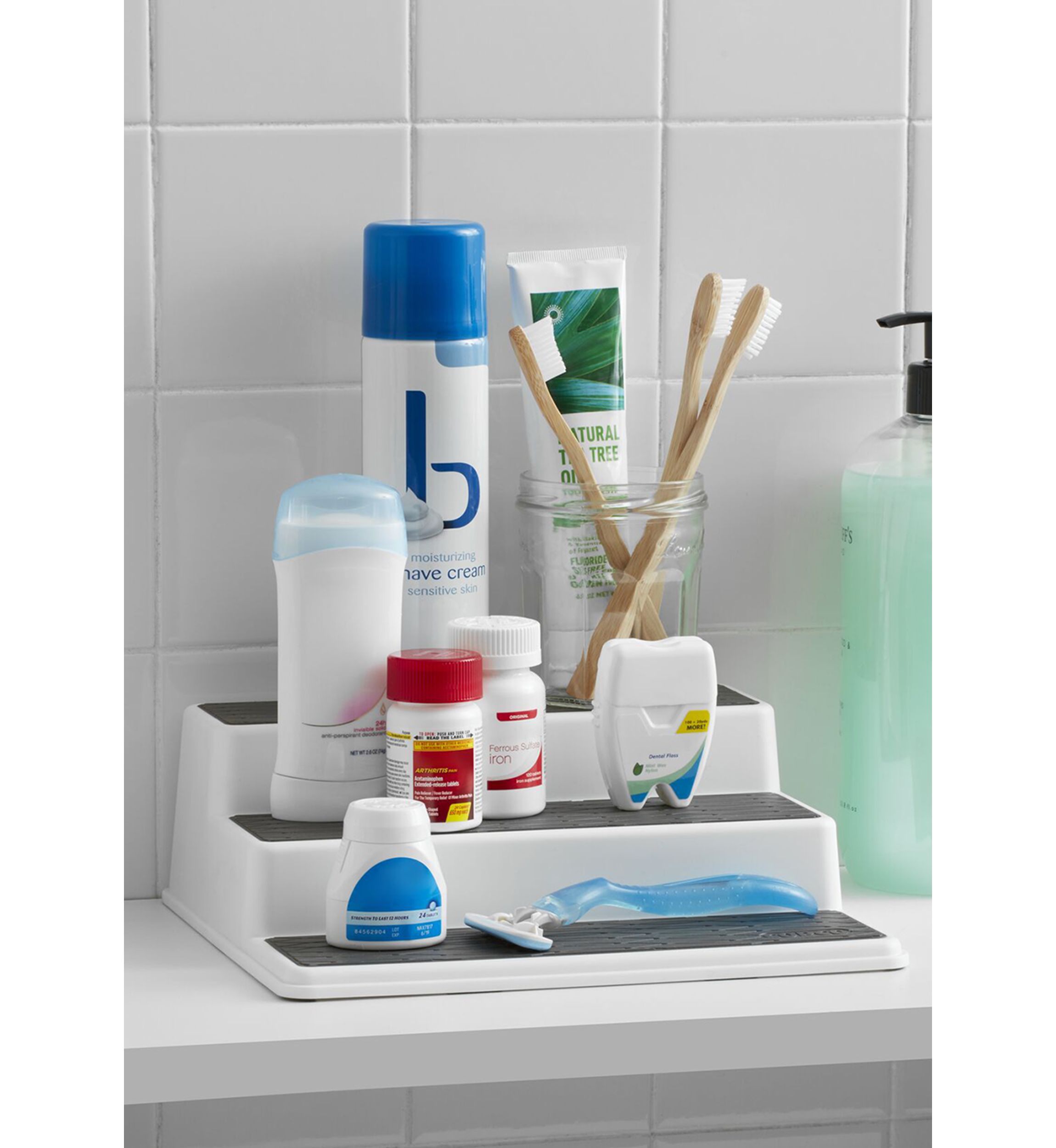 10-Inch Non Skid 3-Tier Cabinet Organizer