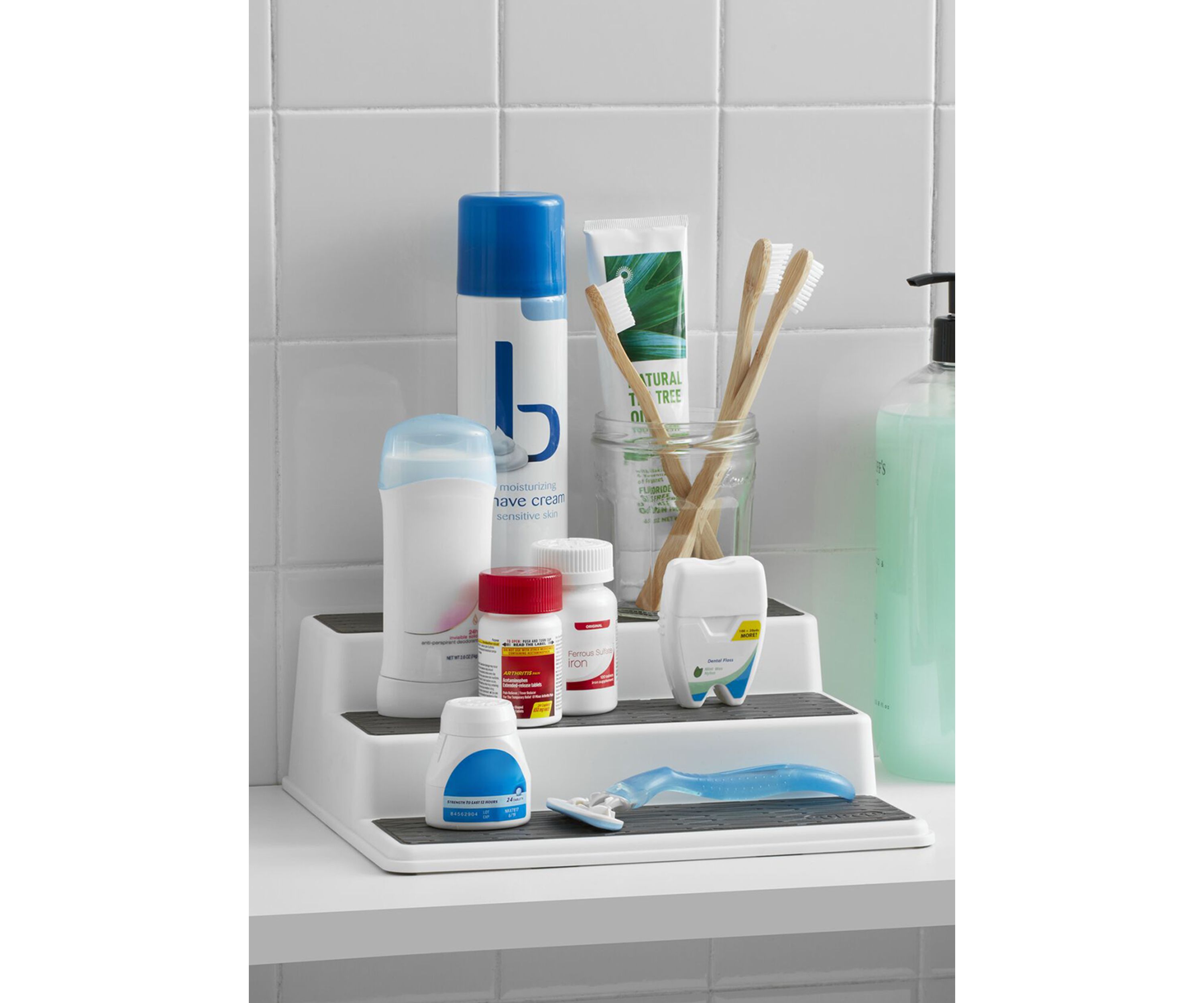 10-Inch Non Skid 3-Tier Cabinet Organizer