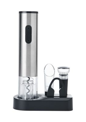 Rabbit 5 Piece Electric Wine Set, Black