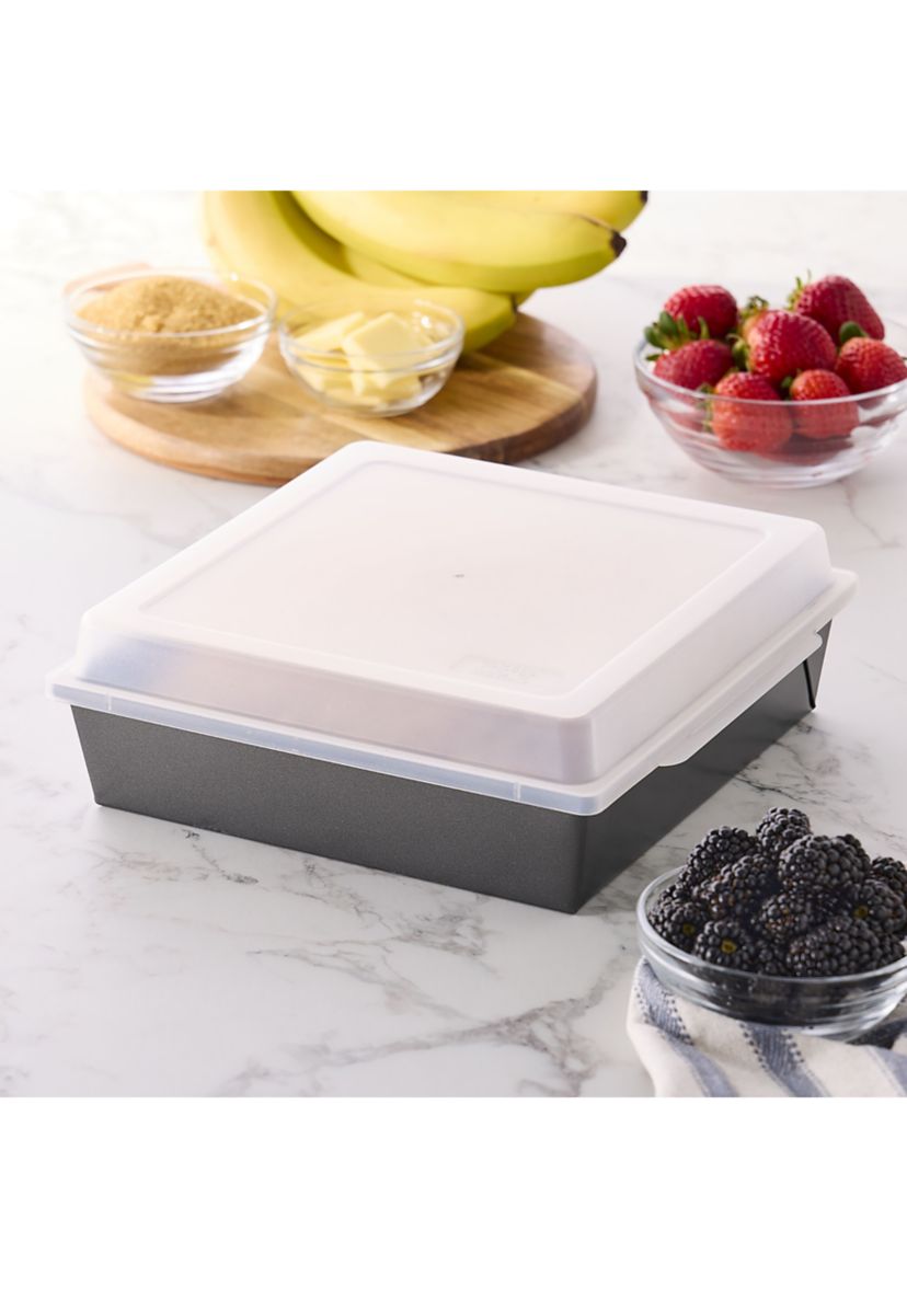 Square Cake Pan with Lid