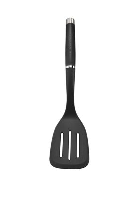 At Home Gourmet Nylon Slotted Turner, Black