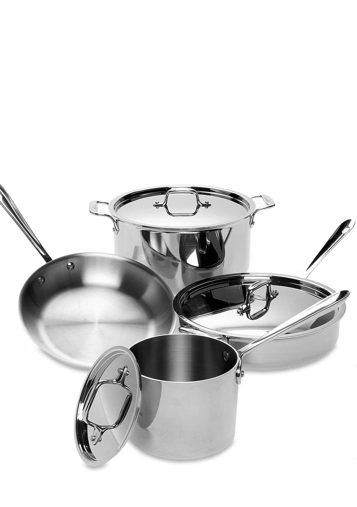 Stainless Steel 7-Piece Cookware Set