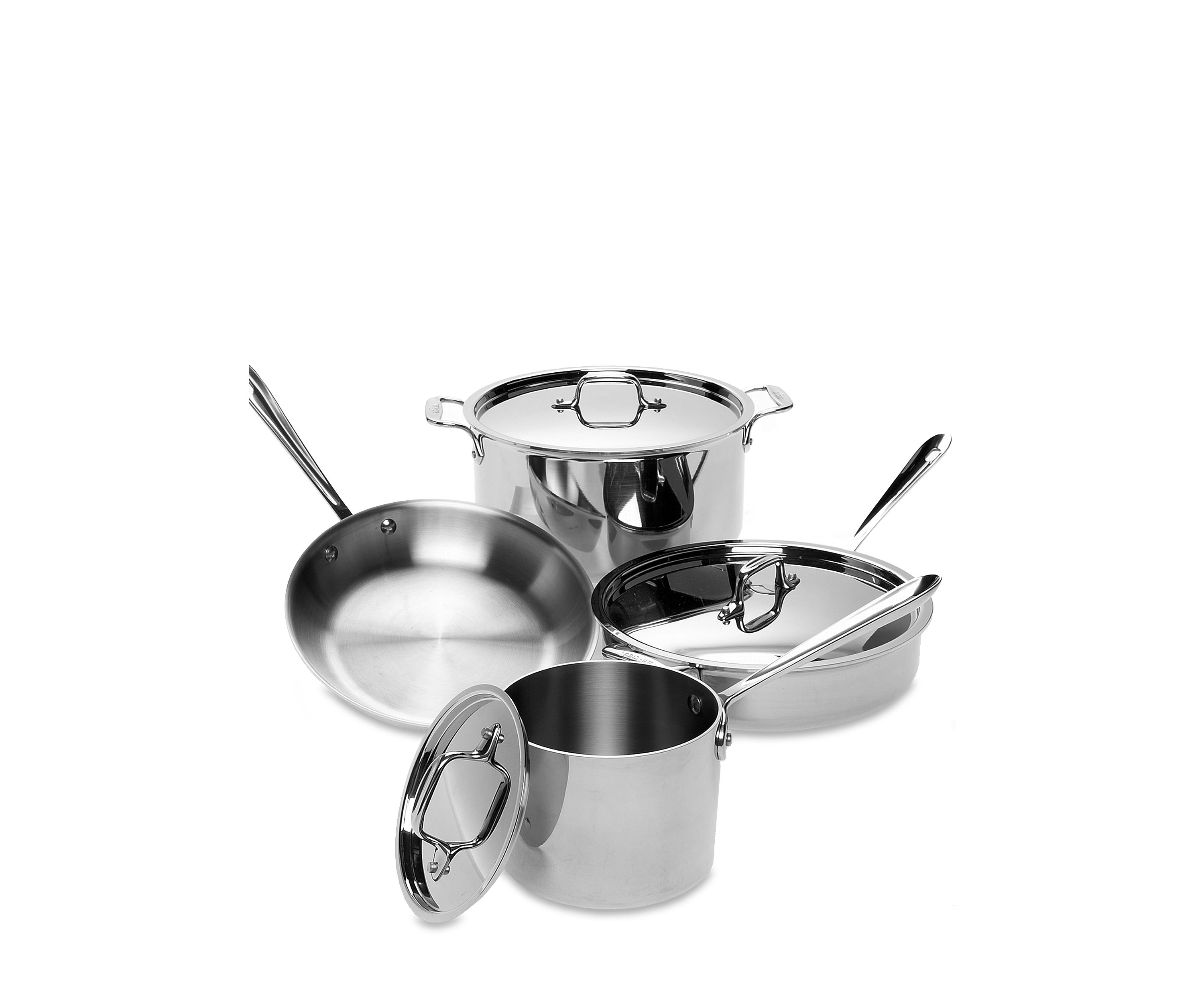 Stainless Steel 7-Piece Cookware Set