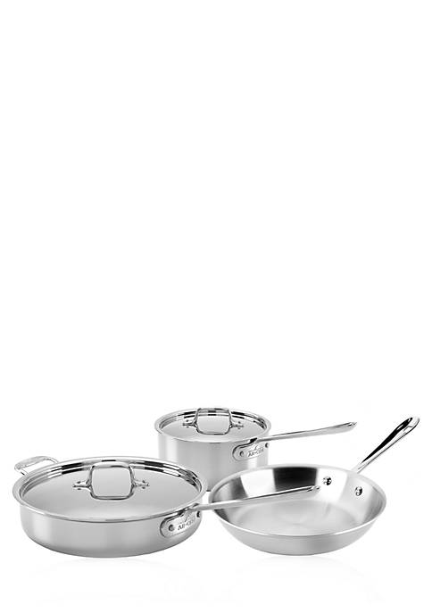 All-Clad Stainless Steel 5-Piece Cookware Starter Set
