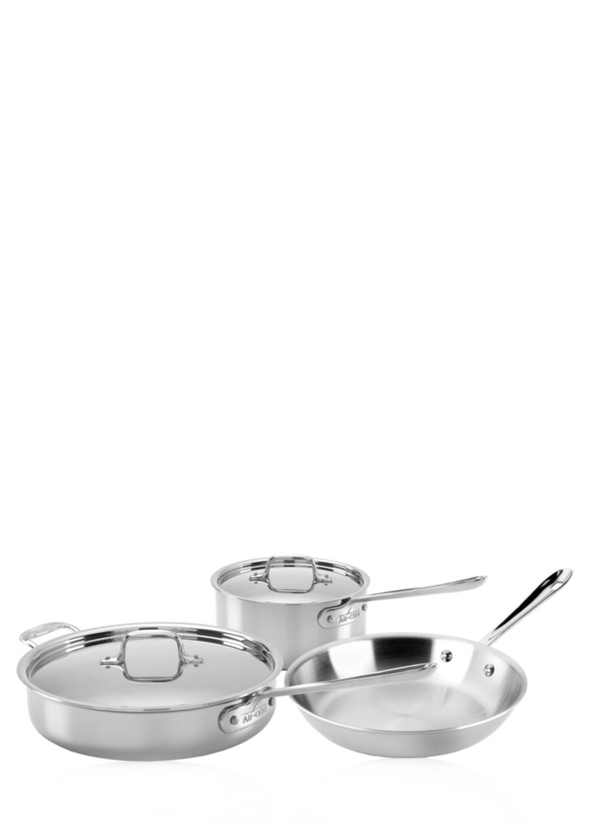 Stainless Steel 5-Piece Cookware Starter Set