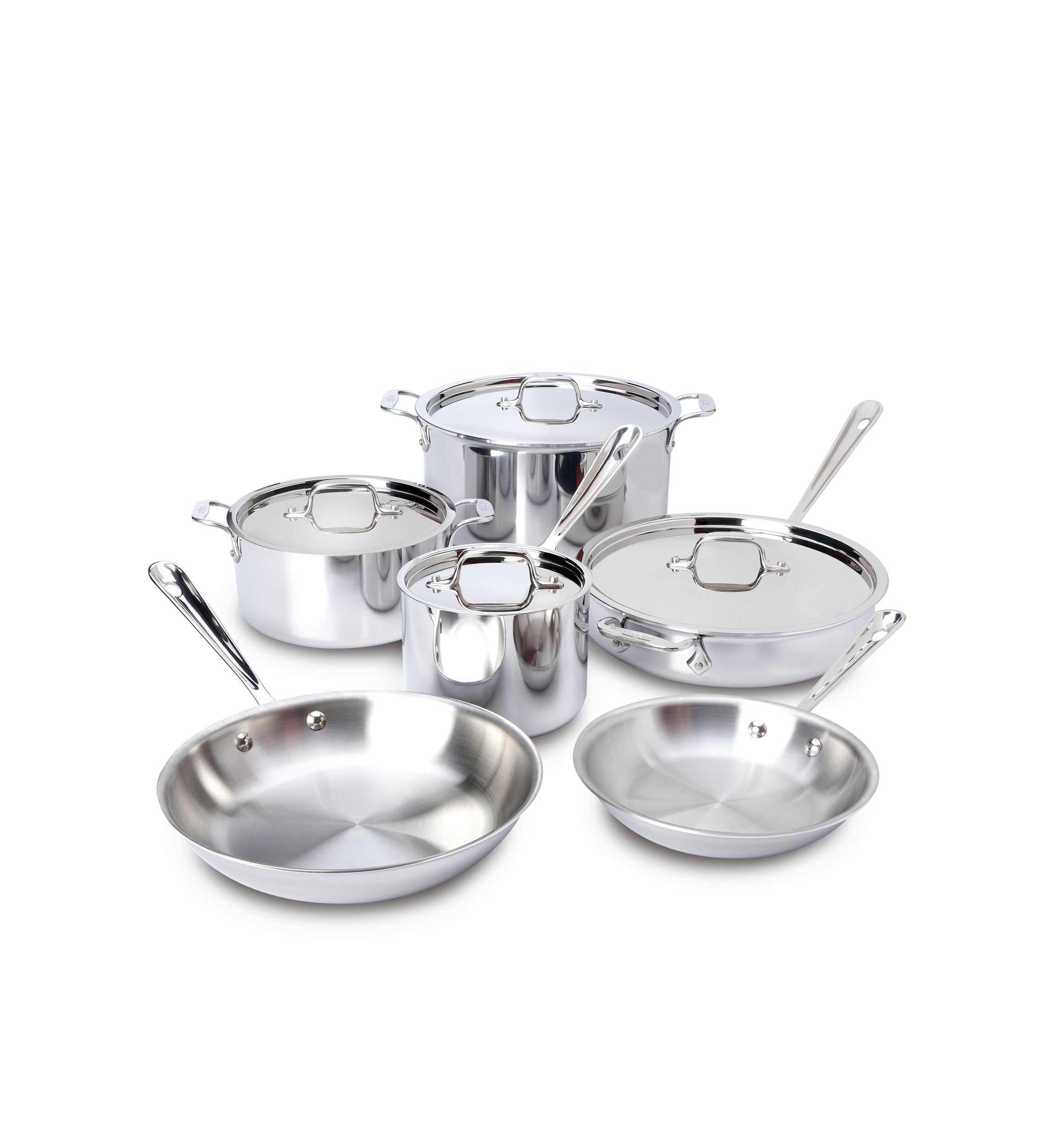 Stainless Steel 10-Piece Cookware Set