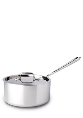 All-Clad 4203 Stainless Steel Tri-Ply Bonded Dishwasher Safe Sauce Pan with  Lid / Cookware, 3-Quart, Silver 