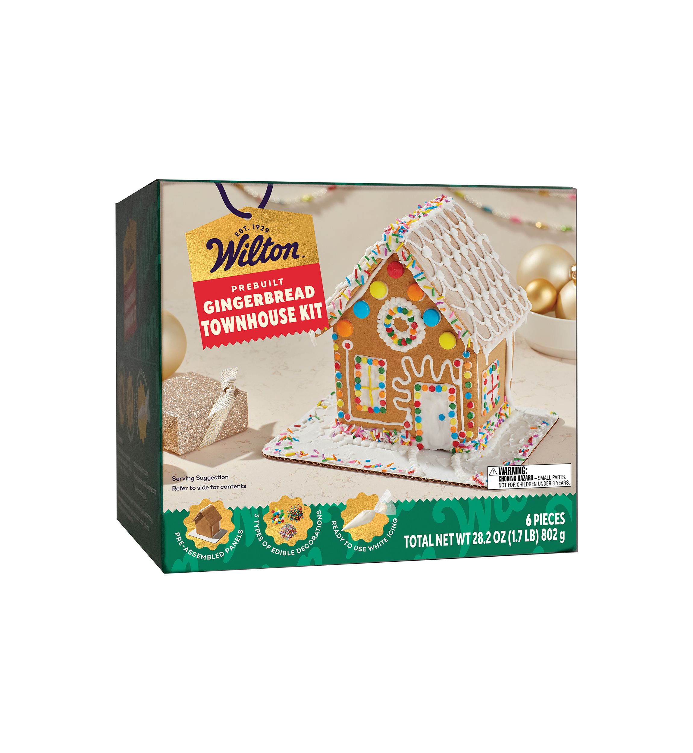 Pre-Built Townhouse Tidings Christmas Gingerbread Kit