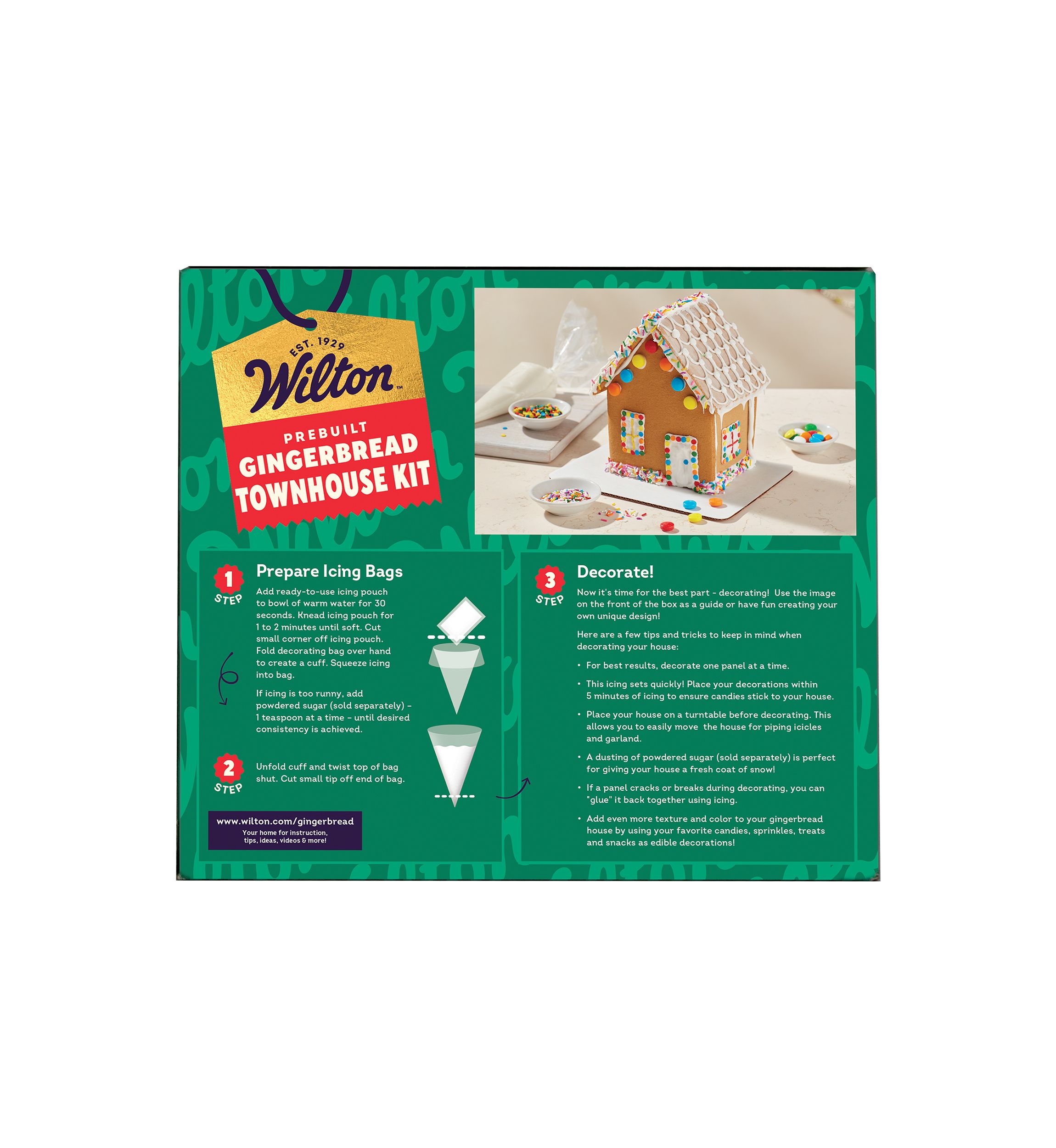Pre-Built Townhouse Tidings Christmas Gingerbread Kit