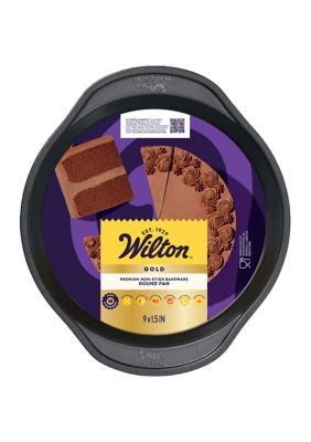 Gold Non-stick Bakeware Round Cake Pan, 9" 