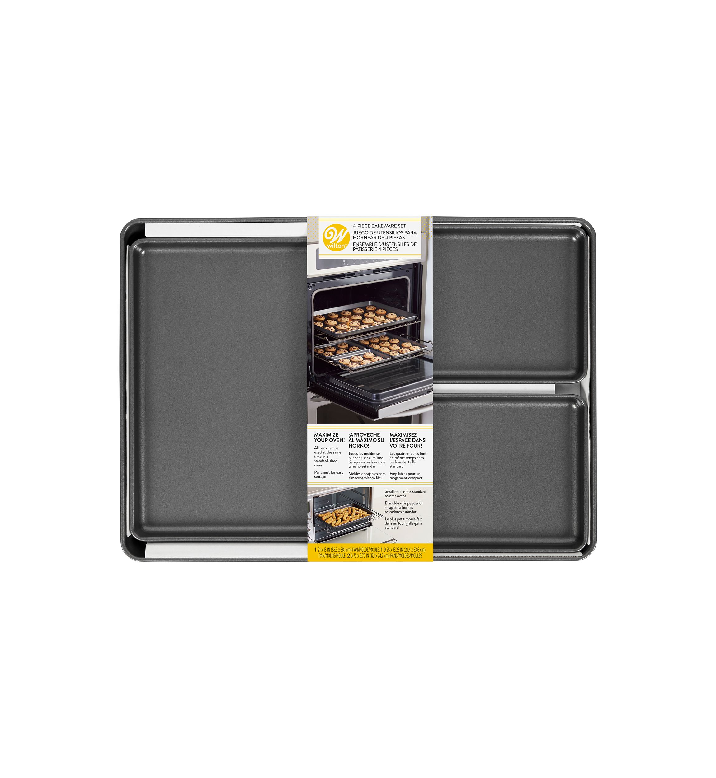 4 Piece Oven Maximizer Non-Stick Bakeware Set