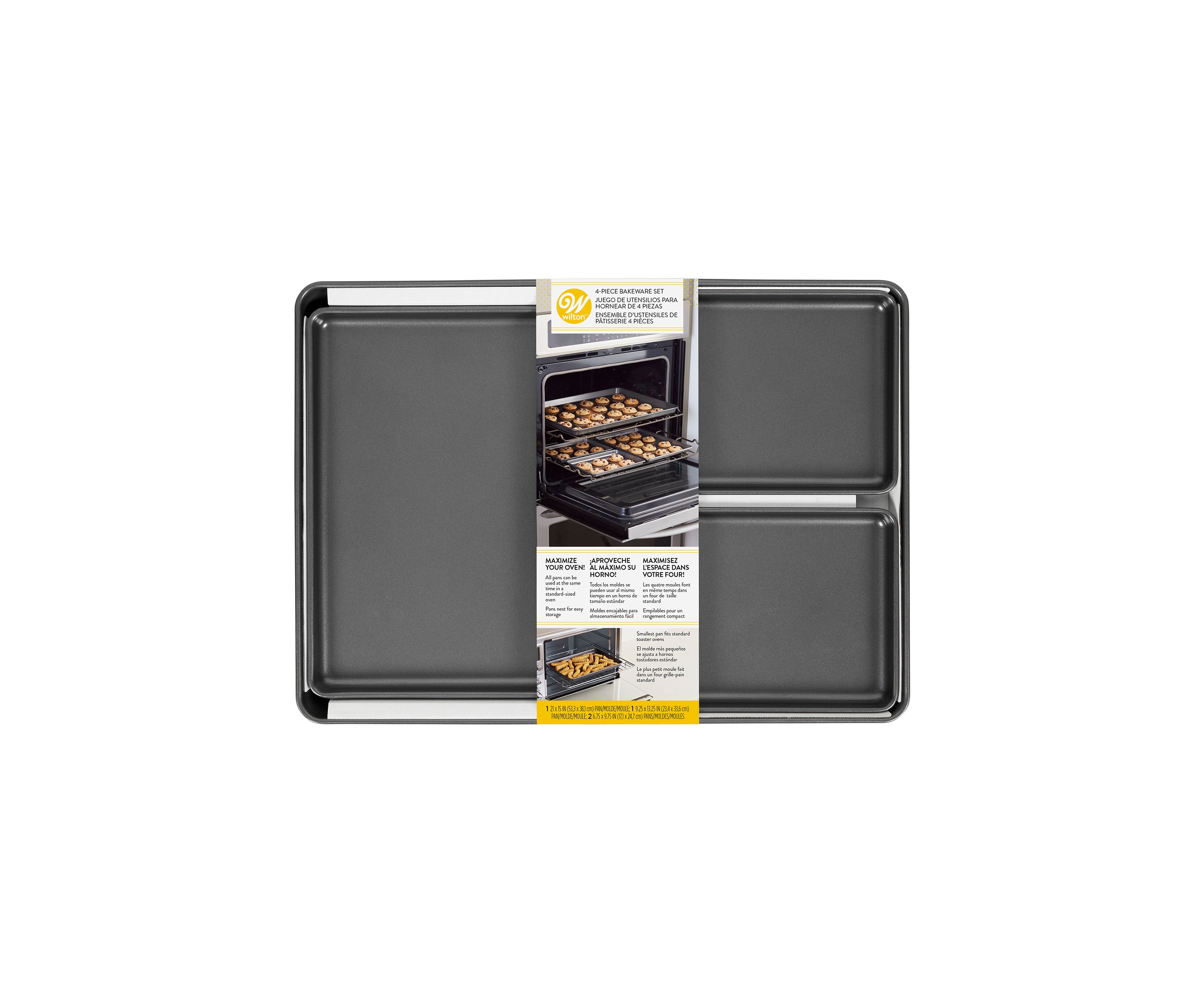 4 Piece Oven Maximizer Non-Stick Bakeware Set