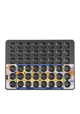 Wilton Perfect Results Mega 48-Cup Mini Muffin Pan, Gray