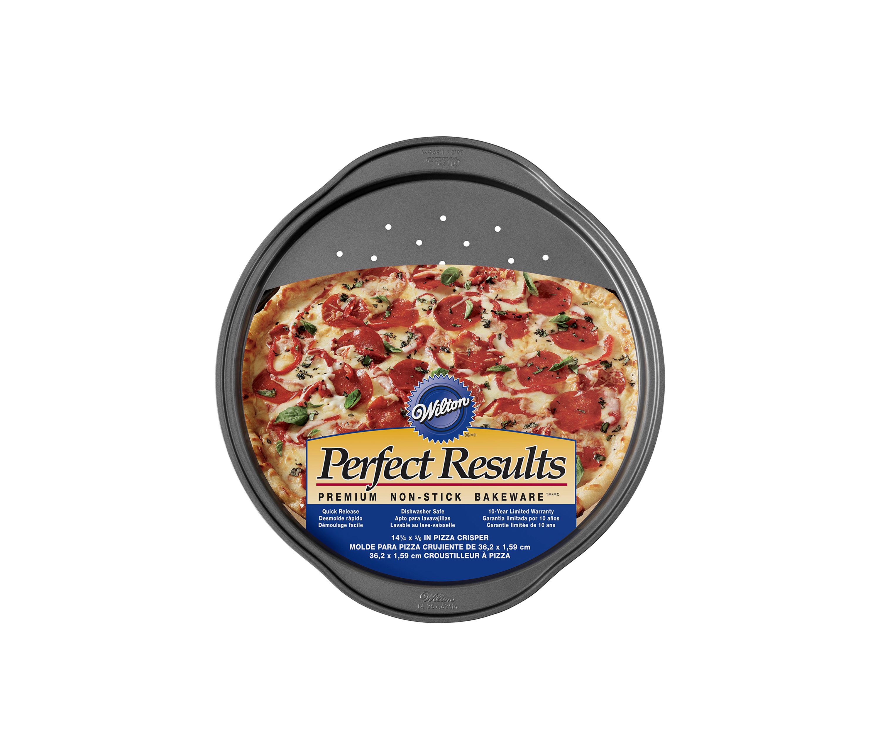 Perfect Results 14 in Non-Stick Pizza Crisper Pan