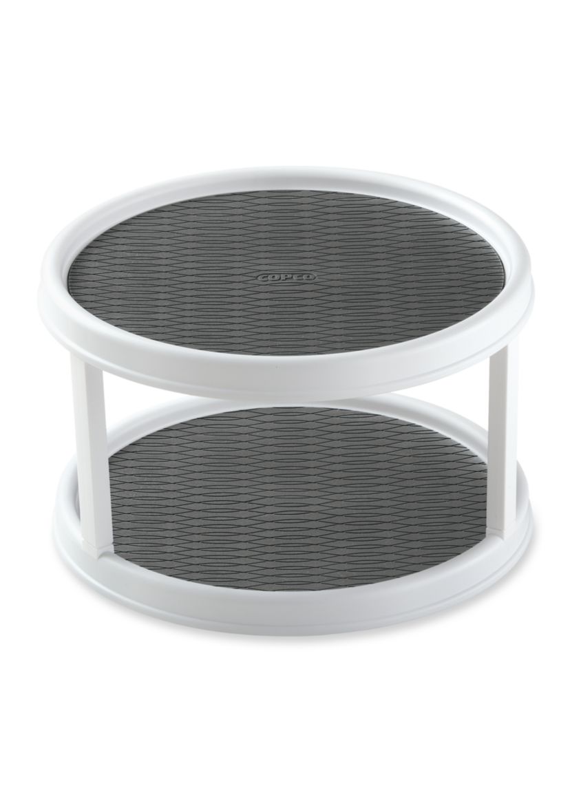 Non-Skid 12-in. Cabinet 2-Tier Turntable