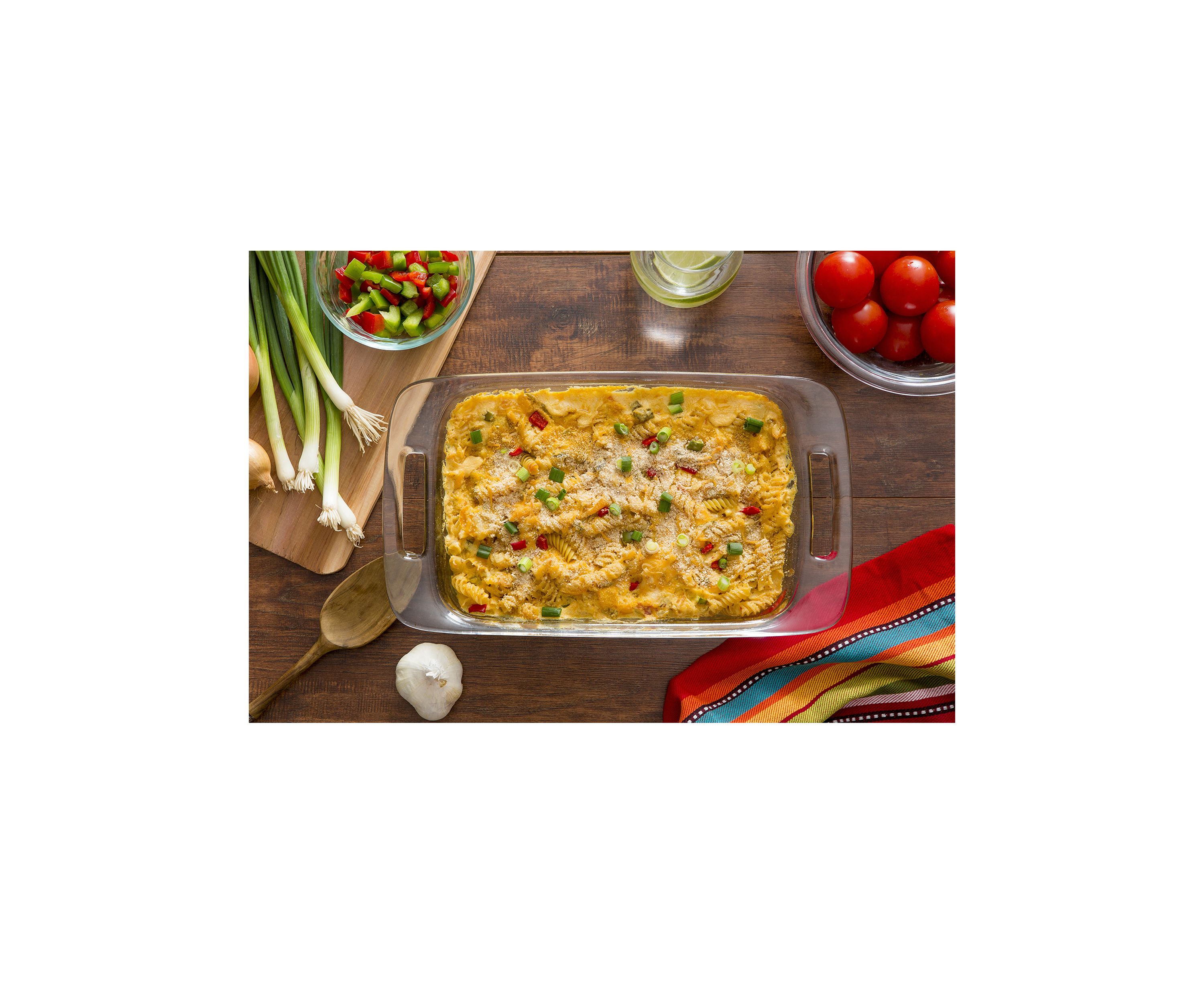 Easy Grab 2 Quart Glass Baking Dish with Red Lid