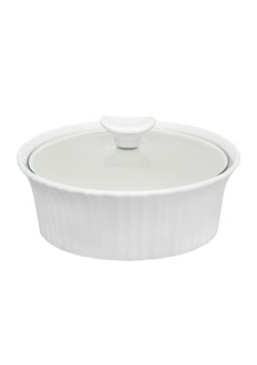 Corningware French White 1.5 Quart Round Casserole Dish With Lid