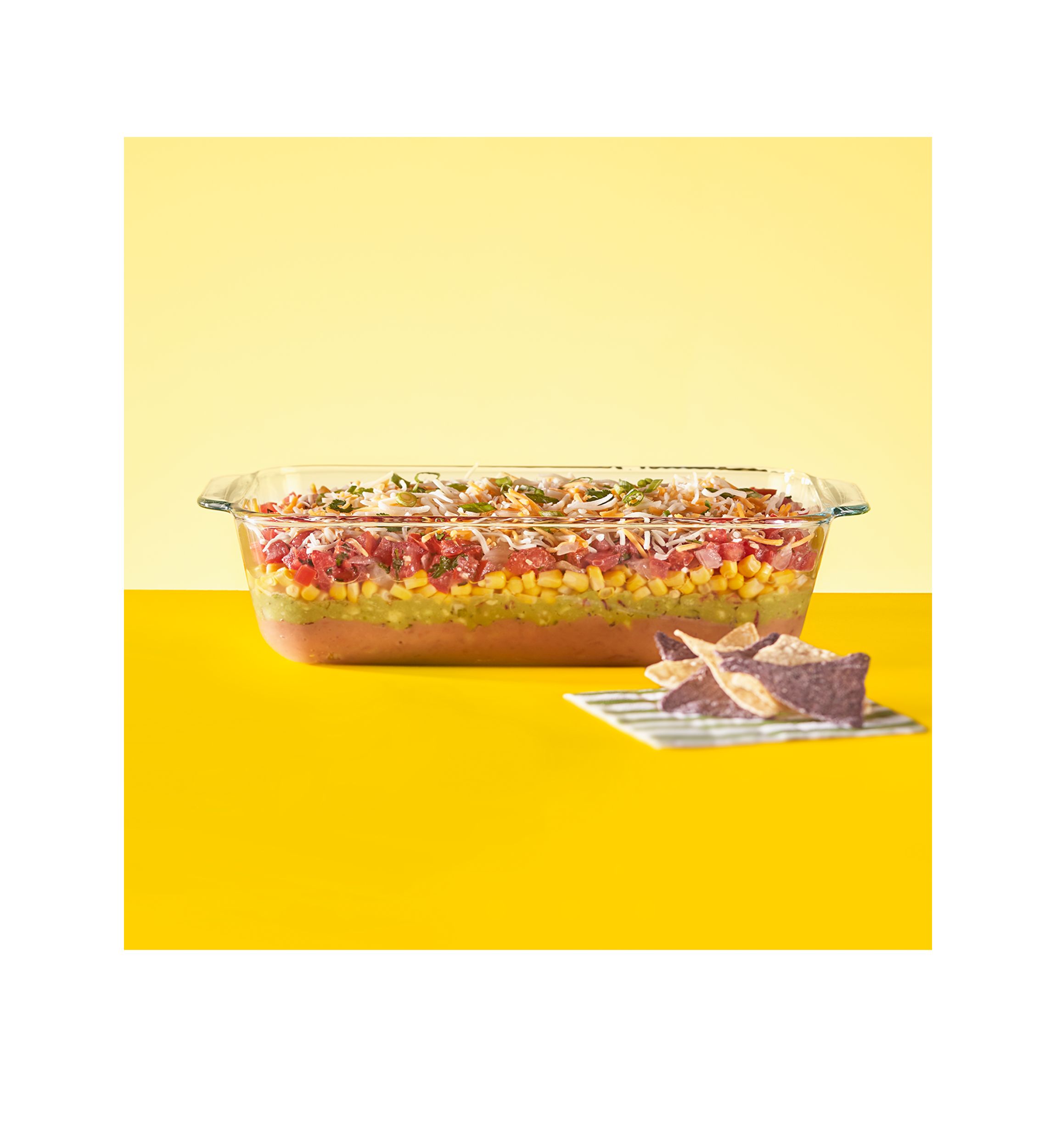 Deep Rectangle Glass Baking Dish with Sage Green Lid