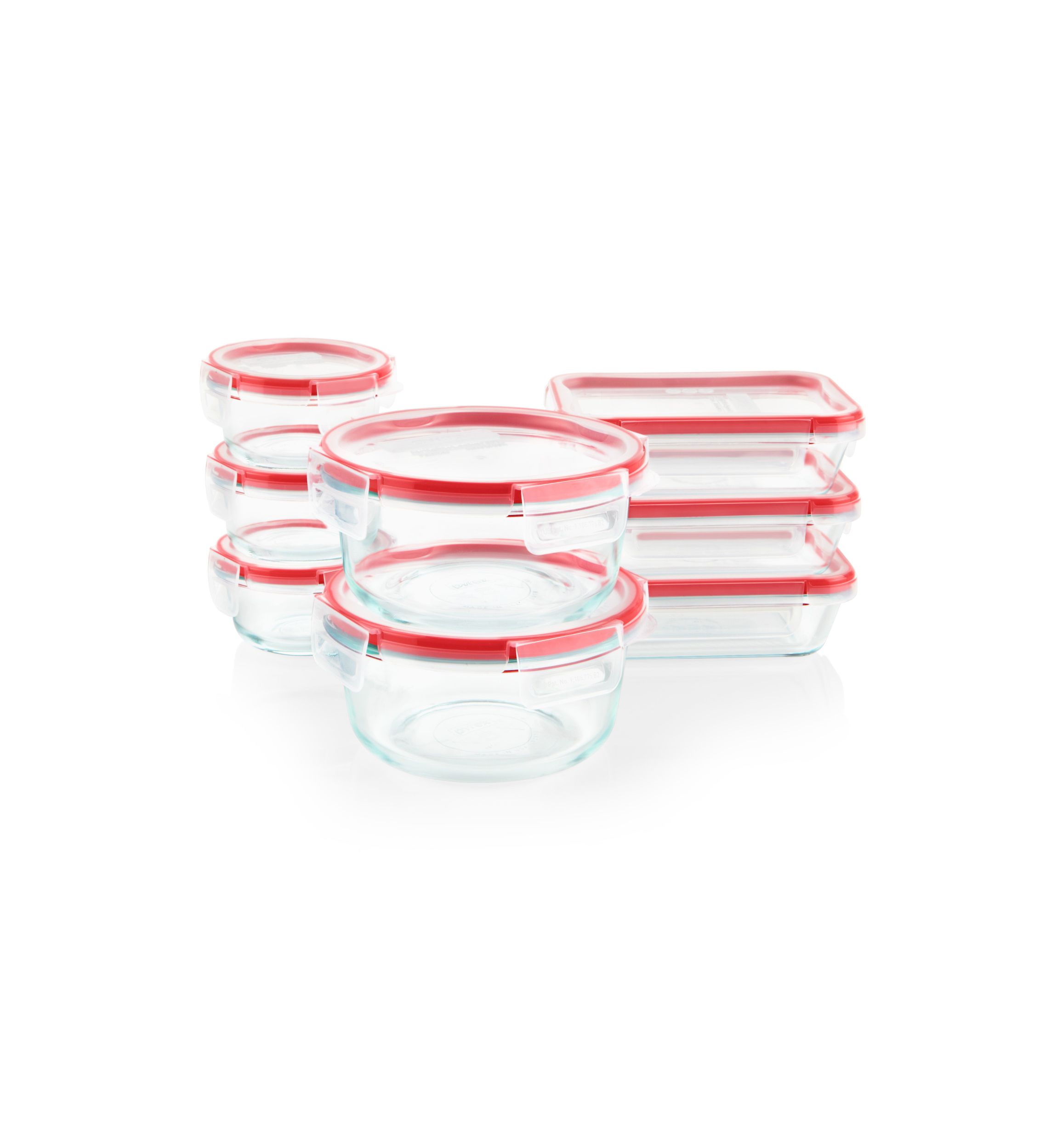 Freshlock 16 Piece Glass Storage Set