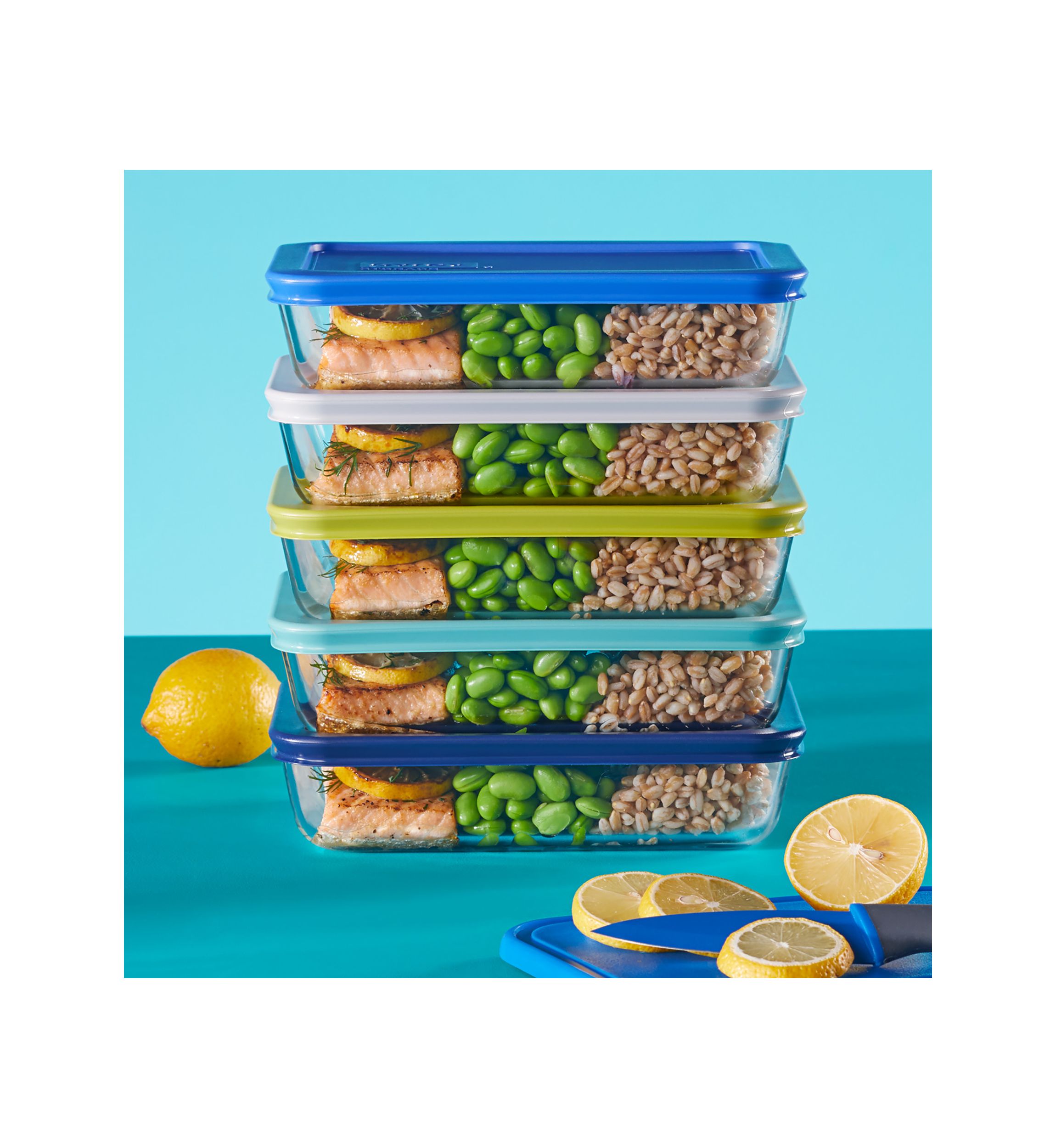 10 Piece Glass Meal Prep Storage Set
