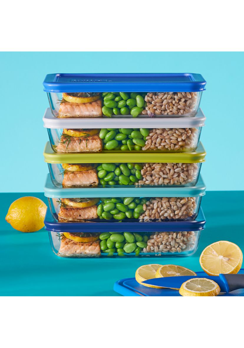 10 Piece Glass Meal Prep Storage Set
