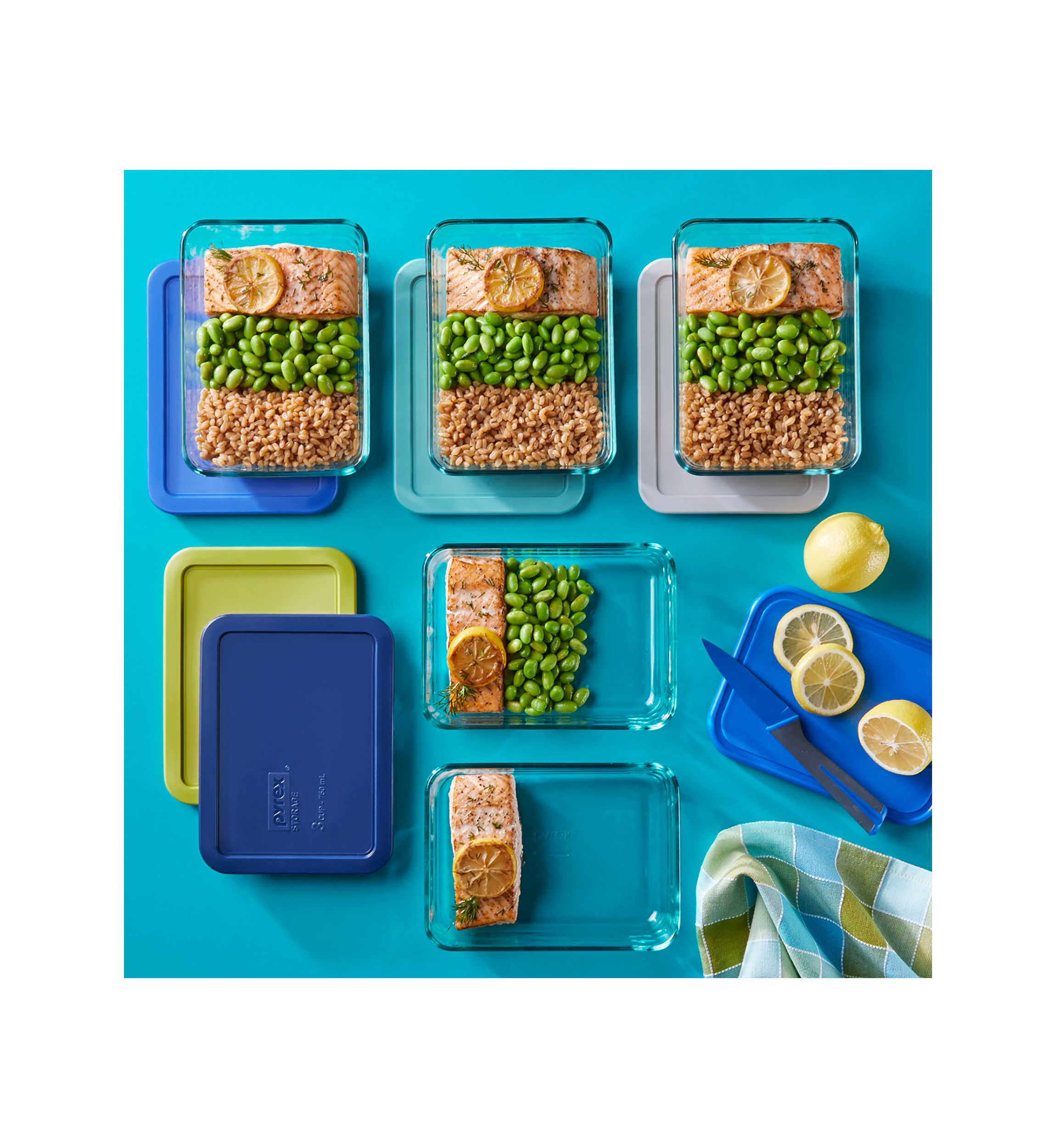 10 Piece Glass Meal Prep Storage Set