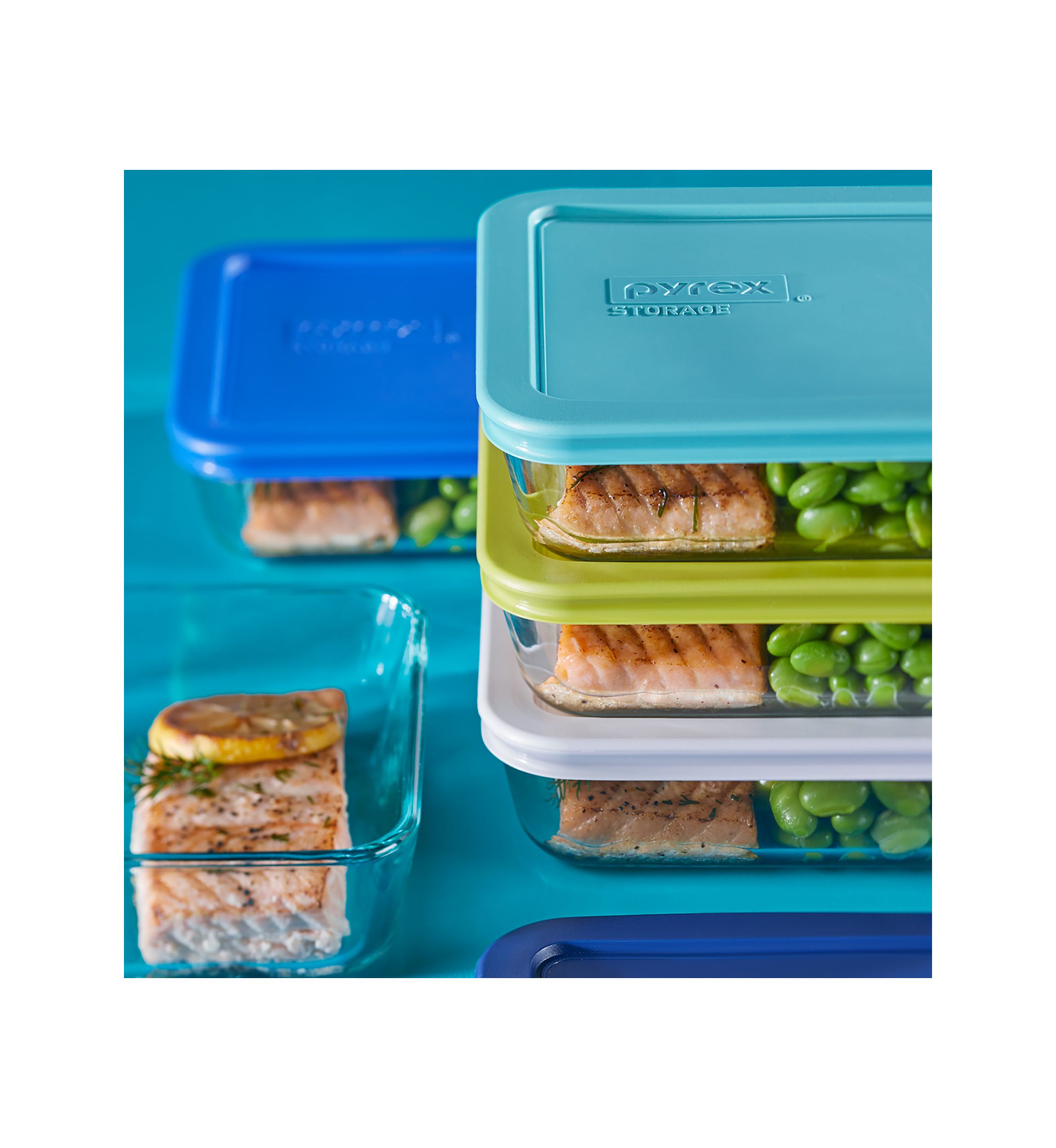 10 Piece Glass Meal Prep Storage Set