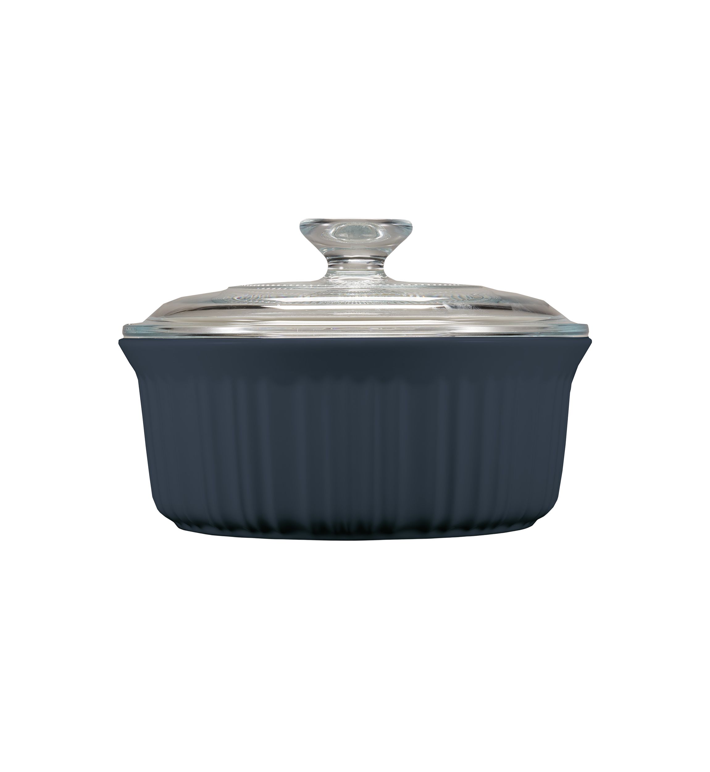 French Colors 1.5 Quart Navy Round Baking Dish