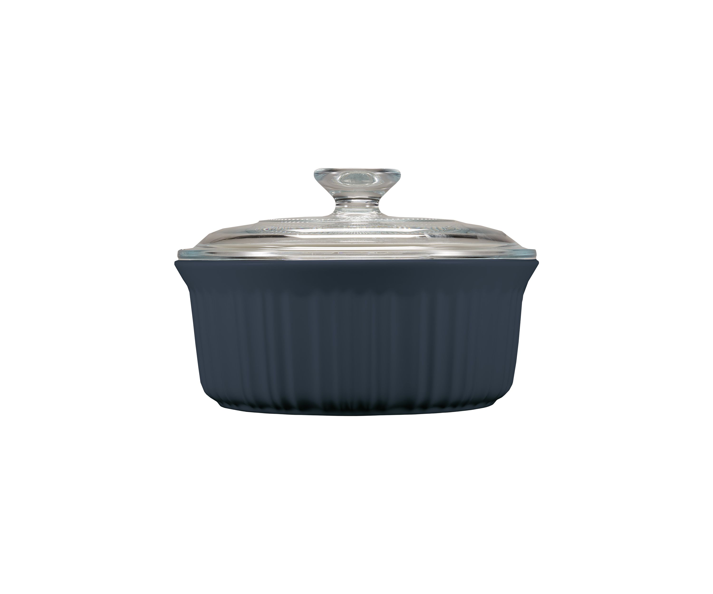 French Colors 1.5 Quart Navy Round Baking Dish