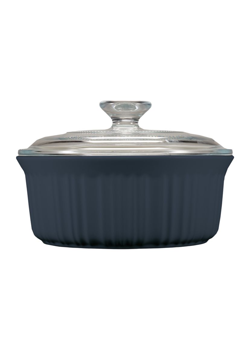 French Colors 1.5 Quart Navy Round Baking Dish