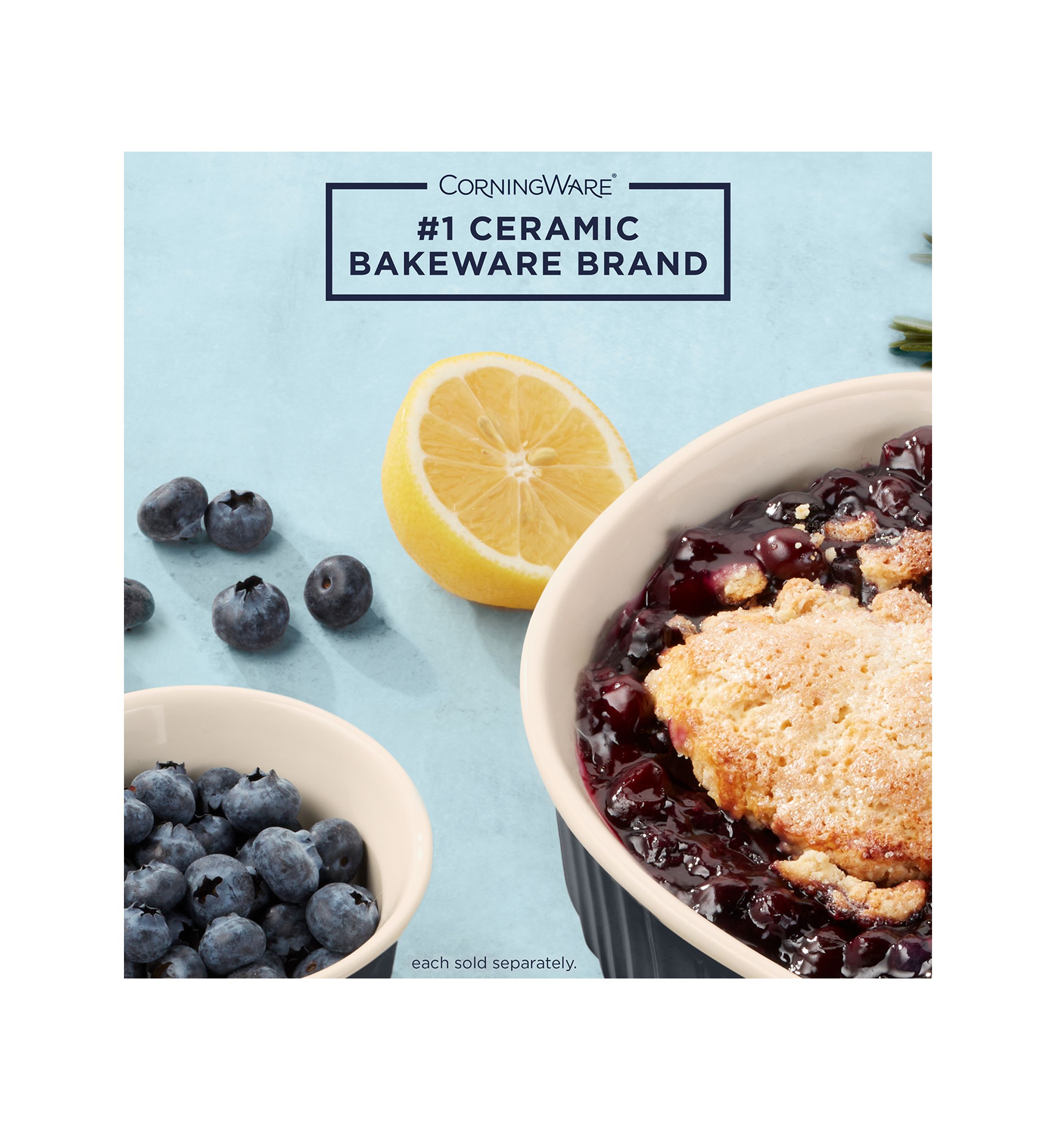 French Colors 1.5 Quart Navy Round Baking Dish