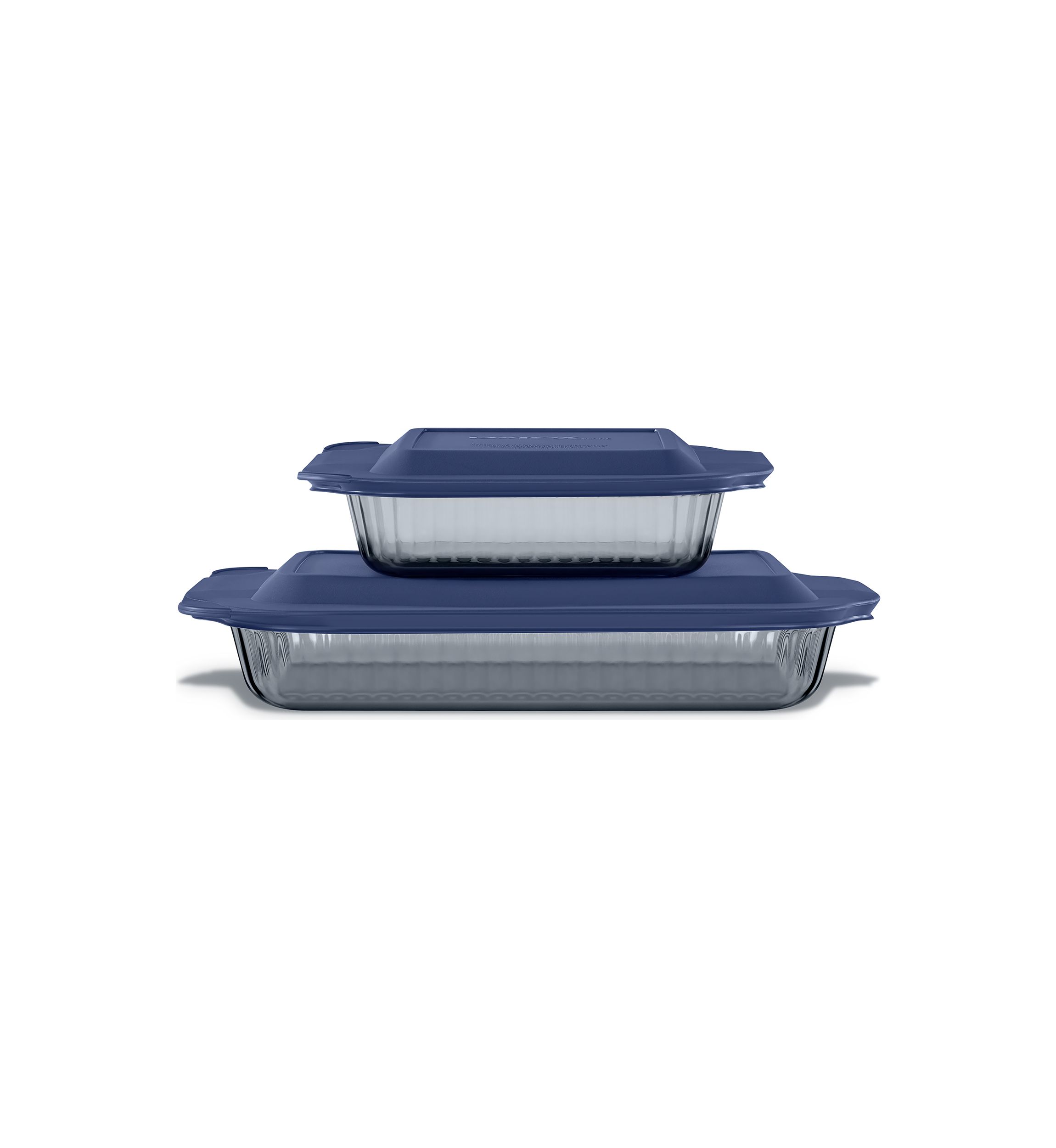 4-Piece Baking Dish Set with Plastic Lids
