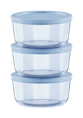 Simply Store&reg; Tinted 6-Piece Round Storage Value Pack with Plastic Lids