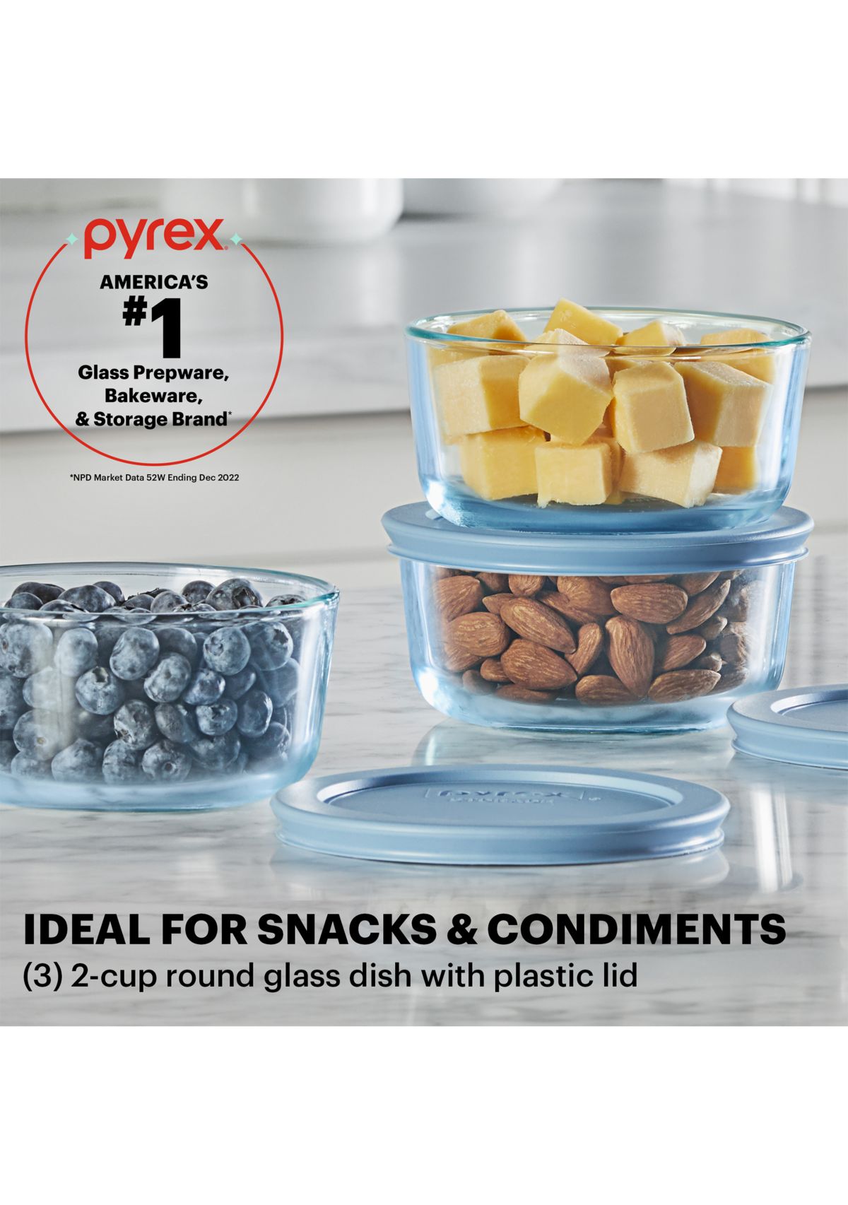 Simply Store® Tinted 6-Piece Round Storage Value Pack with Plastic Lids