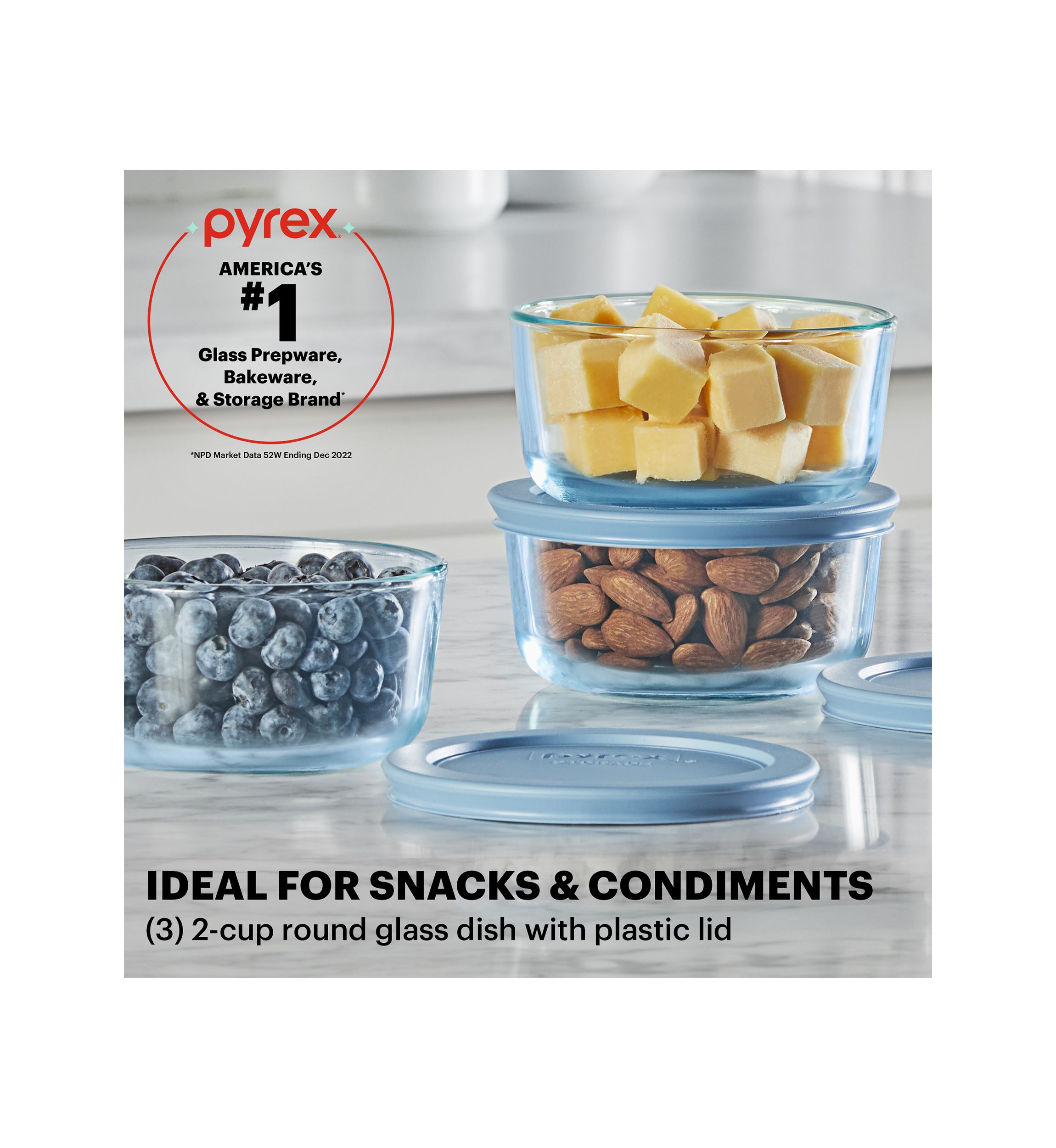 Simply Store® Tinted 6-Piece Round Storage Value Pack with Plastic Lids