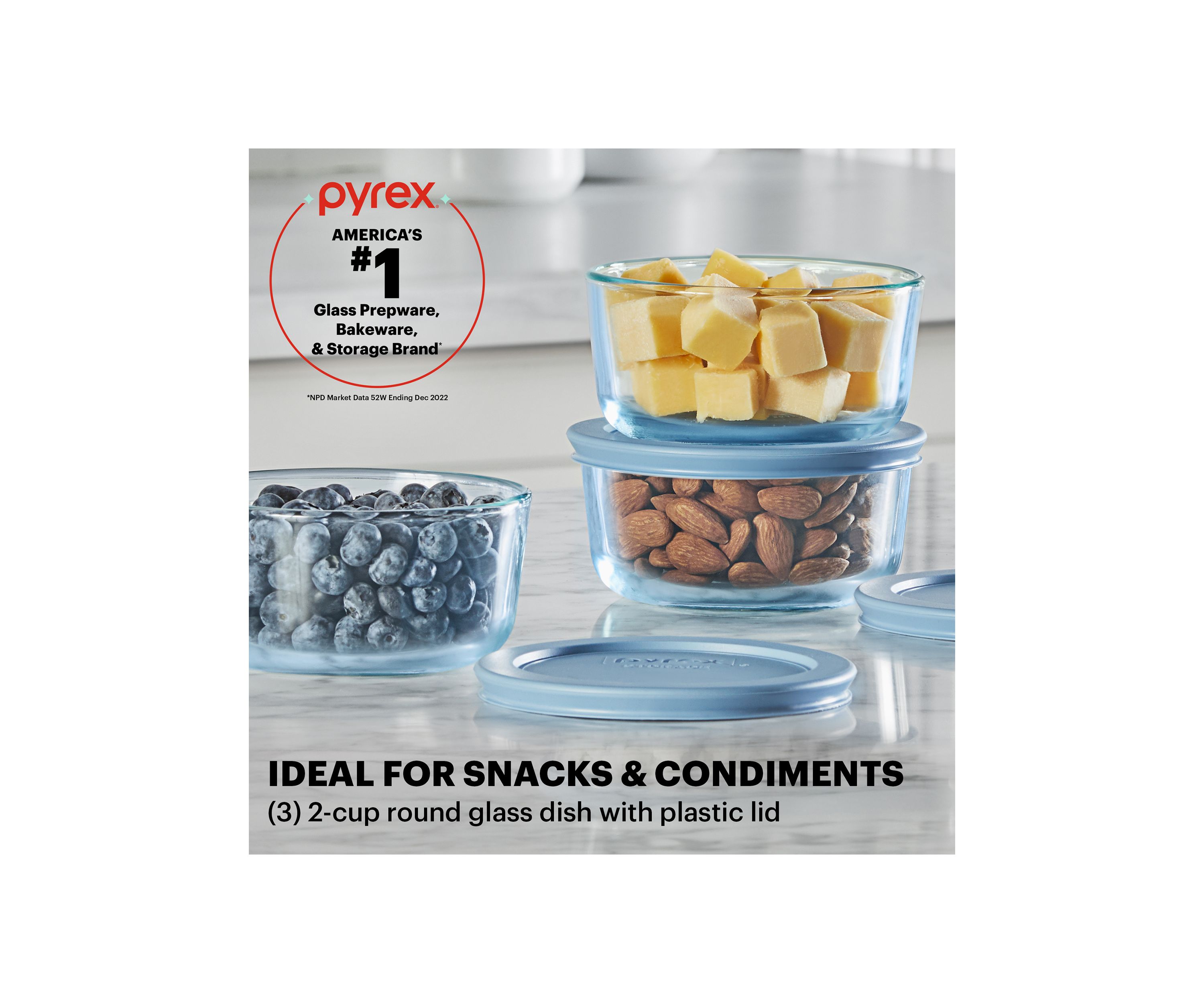Simply Store® Tinted 6-Piece Round Storage Value Pack with Plastic Lids