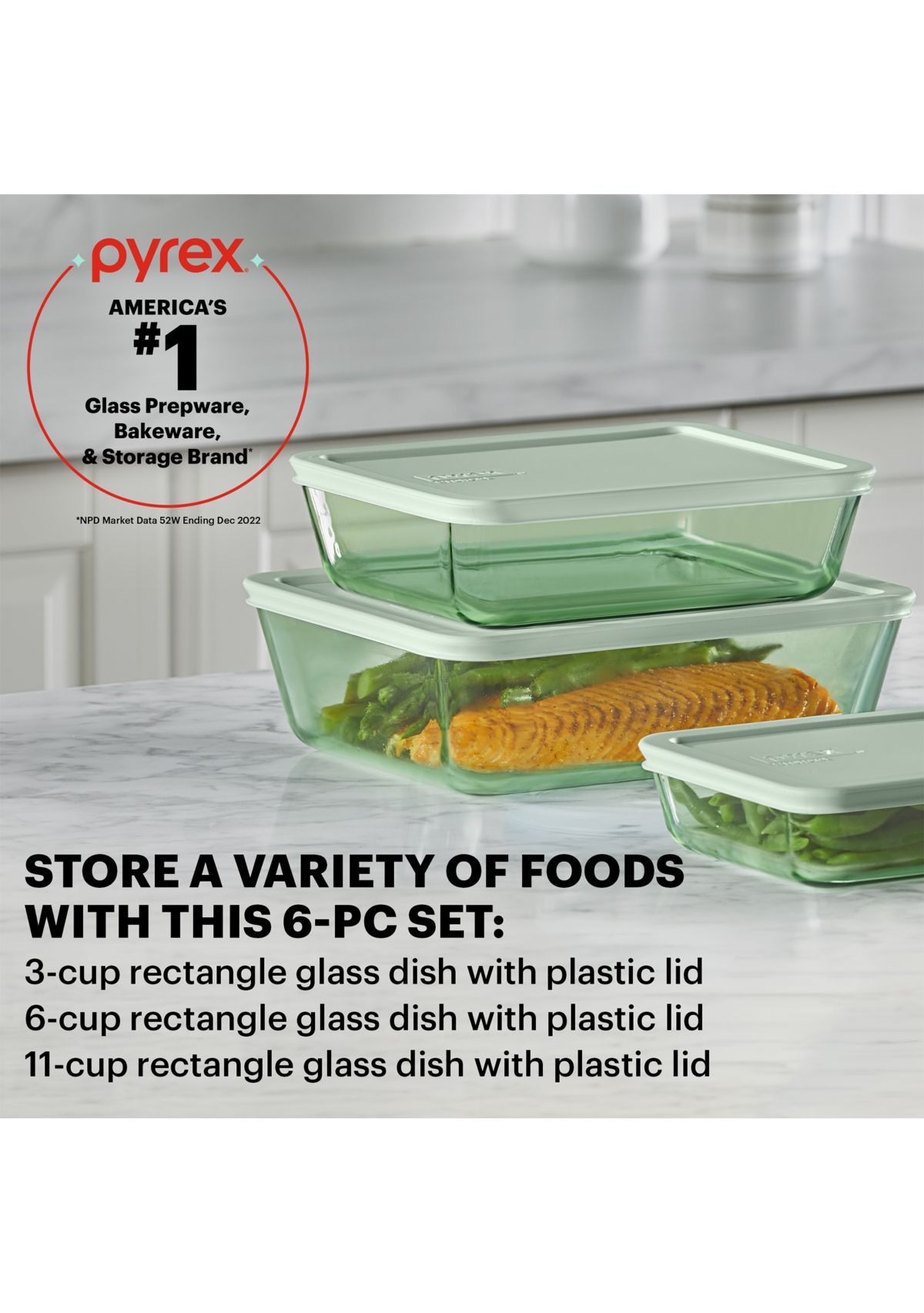 Simply Store® Tinted 6-Piece Rectangle Storage Set with Plastic Lids