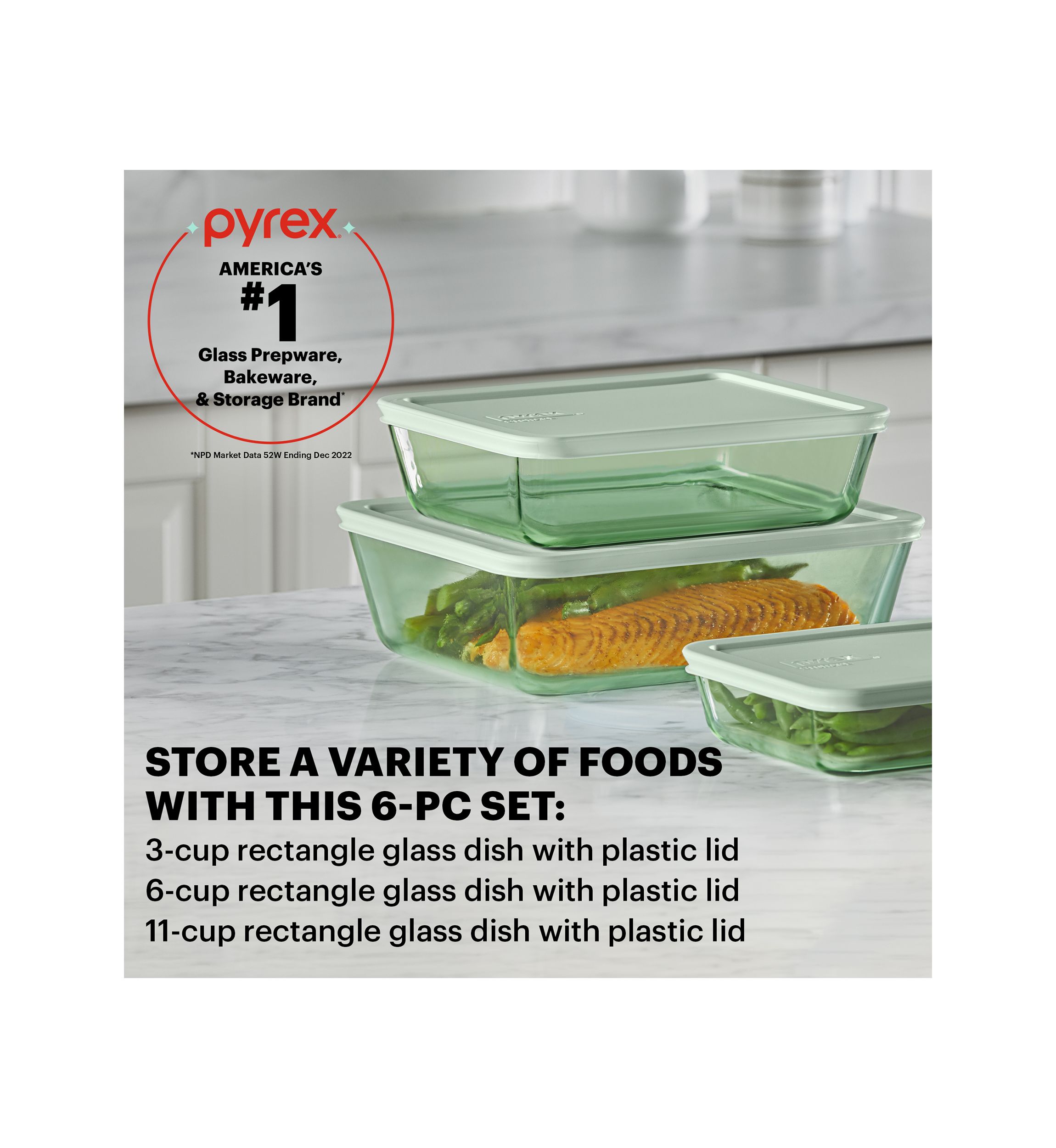 Simply Store® Tinted 6-Piece Rectangle Storage Set with Plastic Lids