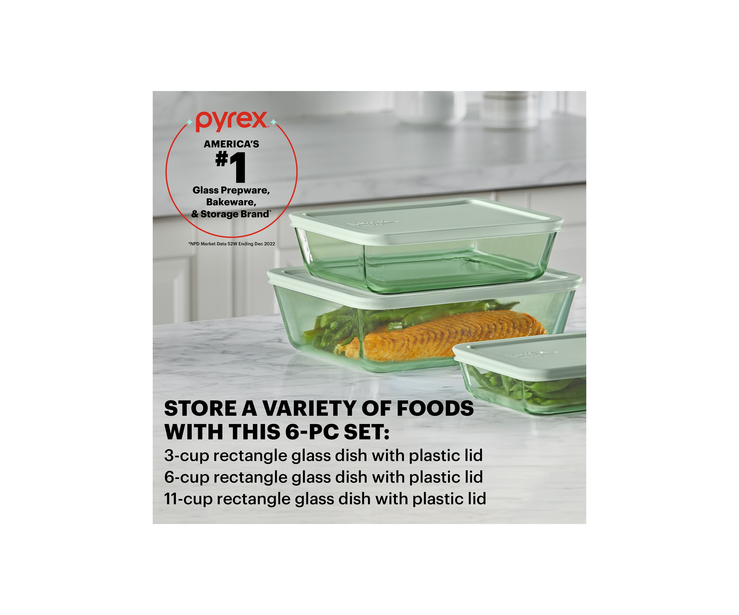 Simply Store® Tinted 6-Piece Rectangle Storage Set with Plastic Lids