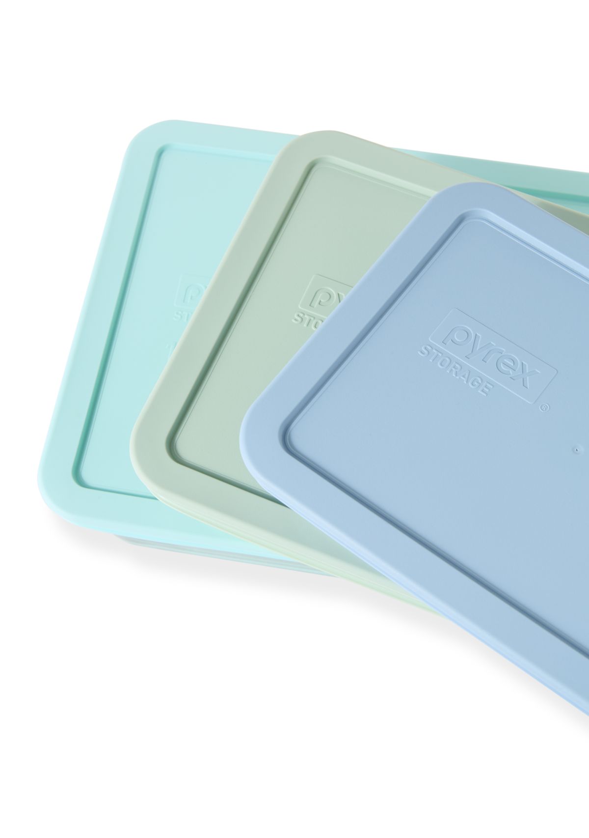 6-Piece Rectangle Multi Color Lidded Food Storage Set