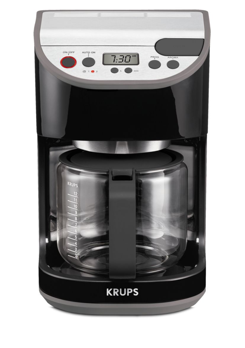 Precision Black 12-Cup Coffee Maker with Glass Carafe KM611850