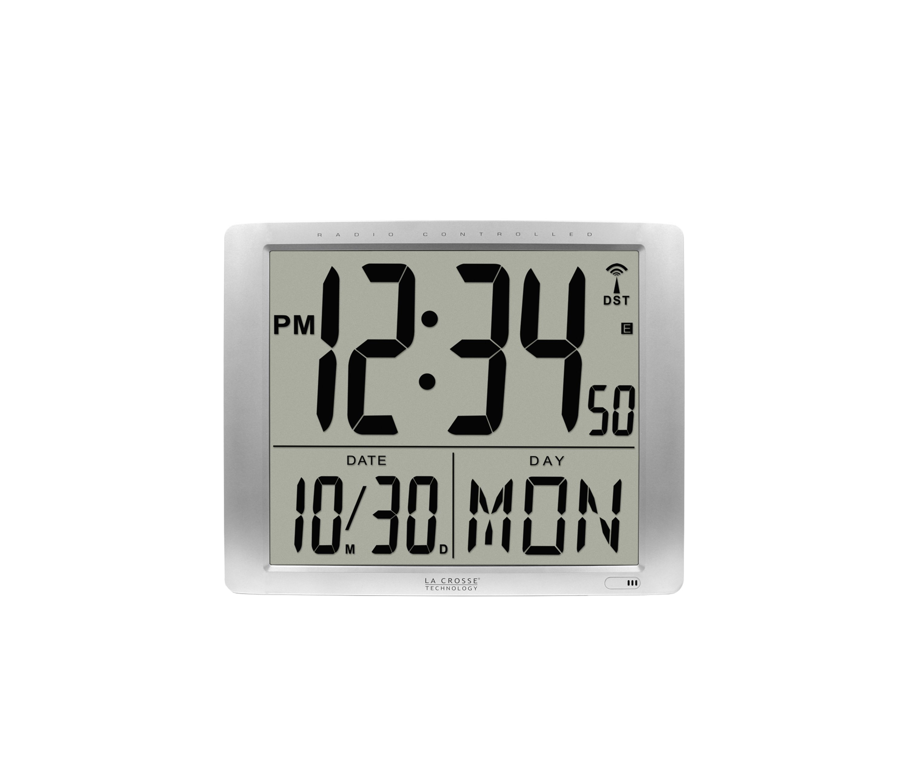 Atomic Large 16-in. Digital Wall Clock