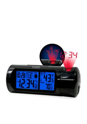 Round Lcd Projection Alarm Clock With Out Temperature Belk